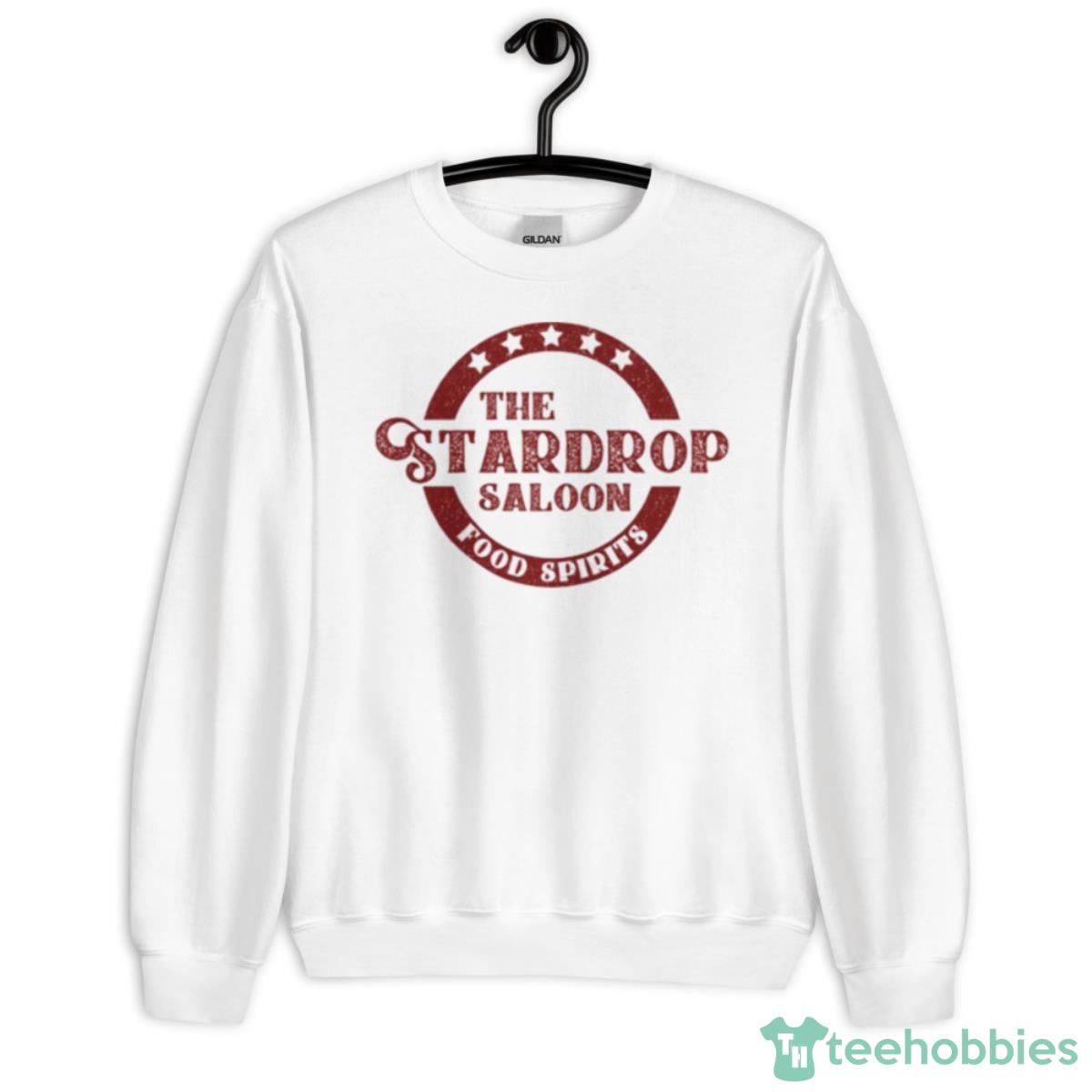 The Stardrop Saloon Pub Logo Stardew Valley Burgundy Logo Shirt - Unisex Heavy Blend Crewneck Sweatshirt