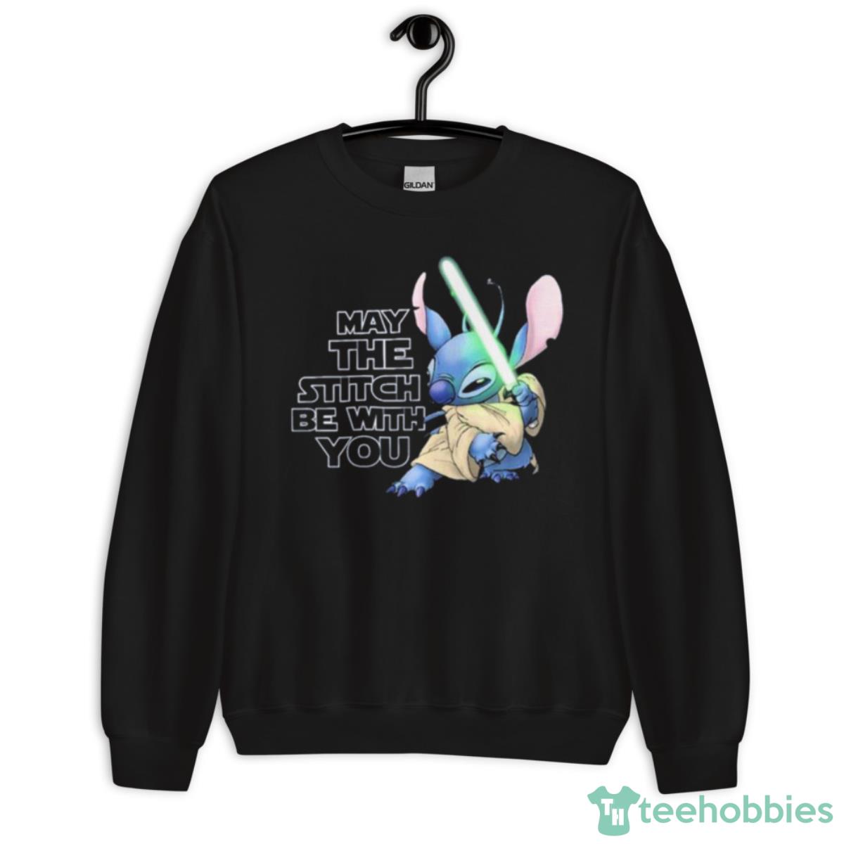 The Stitch Be With You Lilo And Stitch Star Wars Shirt - Unisex Crewneck Sweatshirt