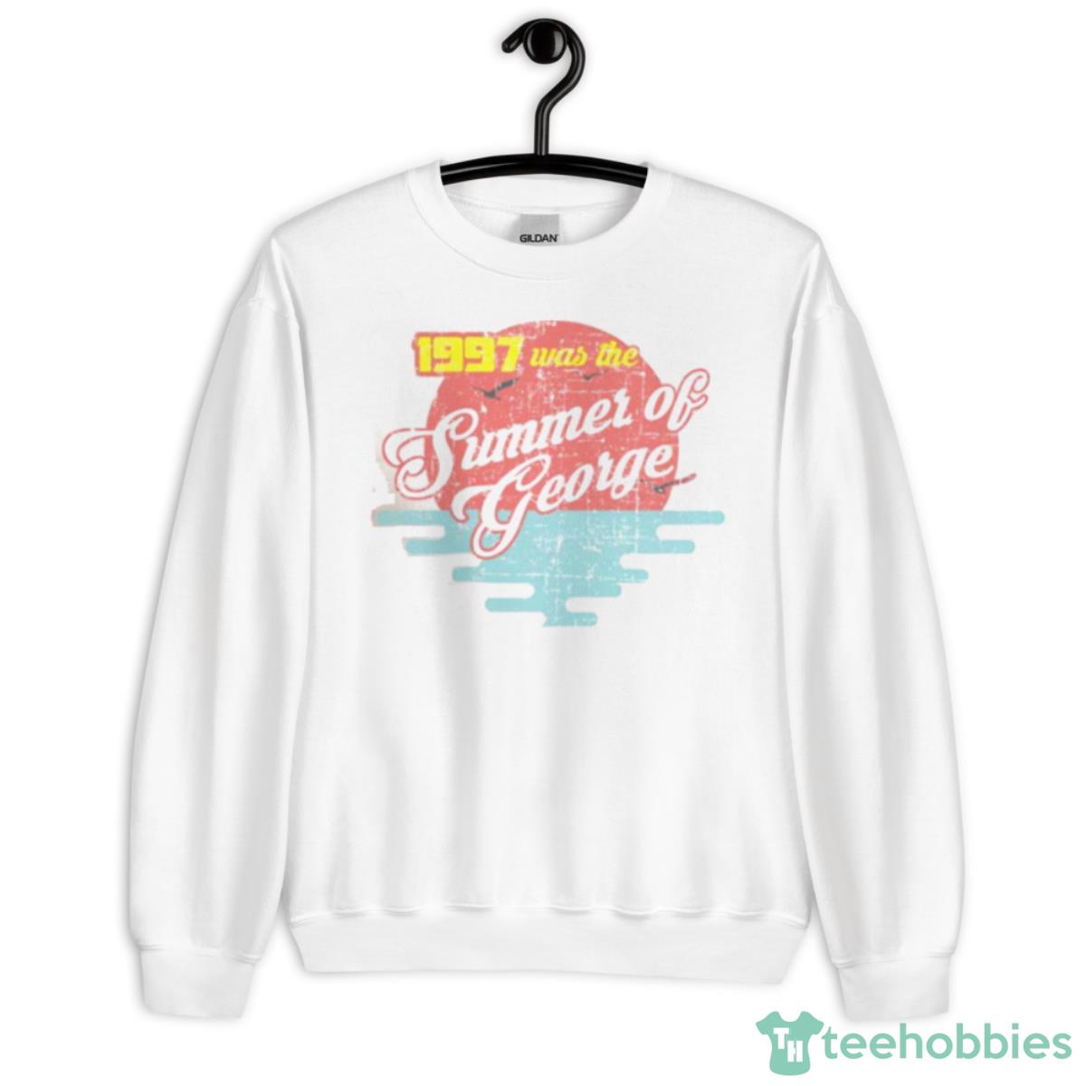 The Summer Of George Distressed Seinfeld Shirt - Unisex Heavy Blend Crewneck Sweatshirt