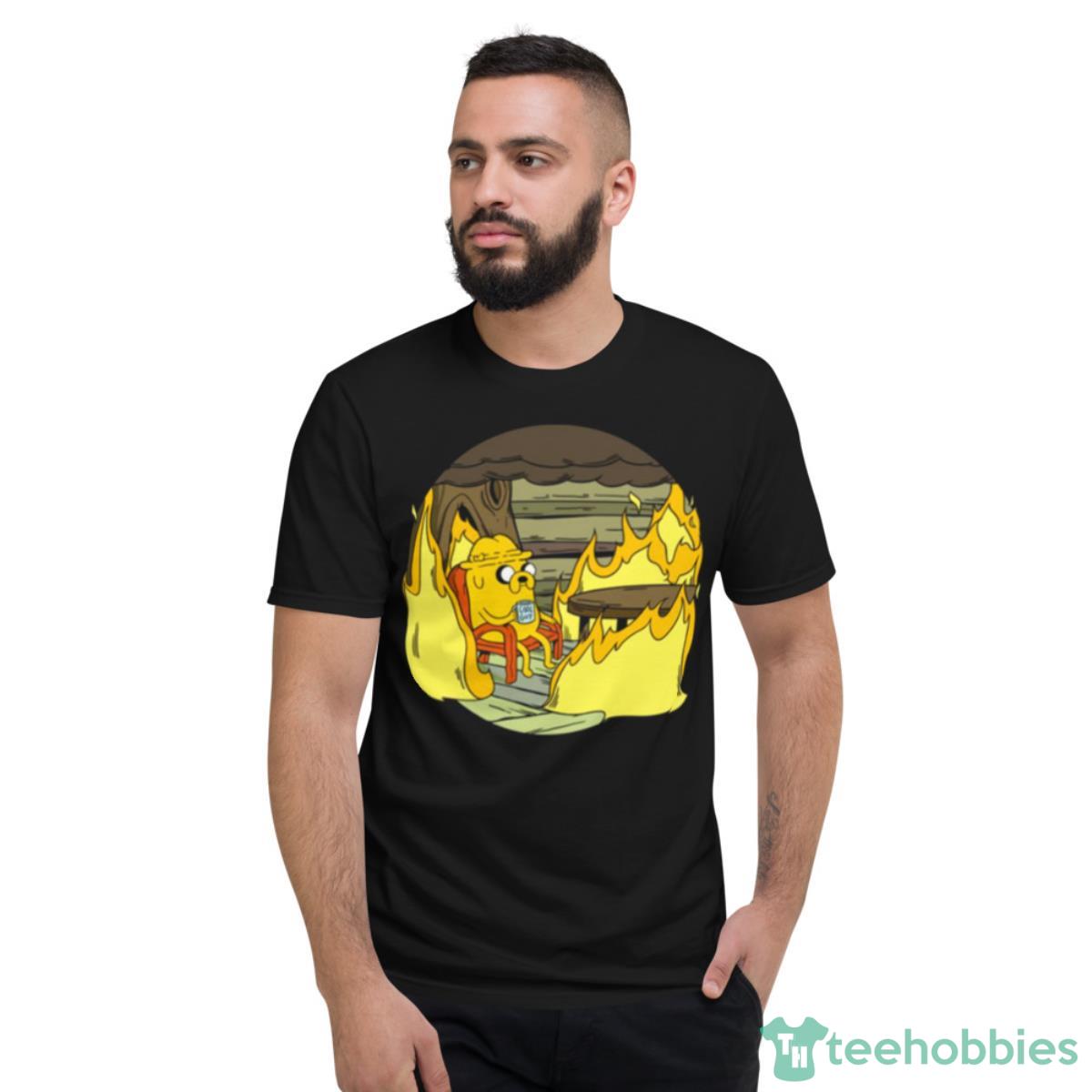 This Is Fine Adventure Time Cartoon Shirt - Short Sleeve T-Shirt