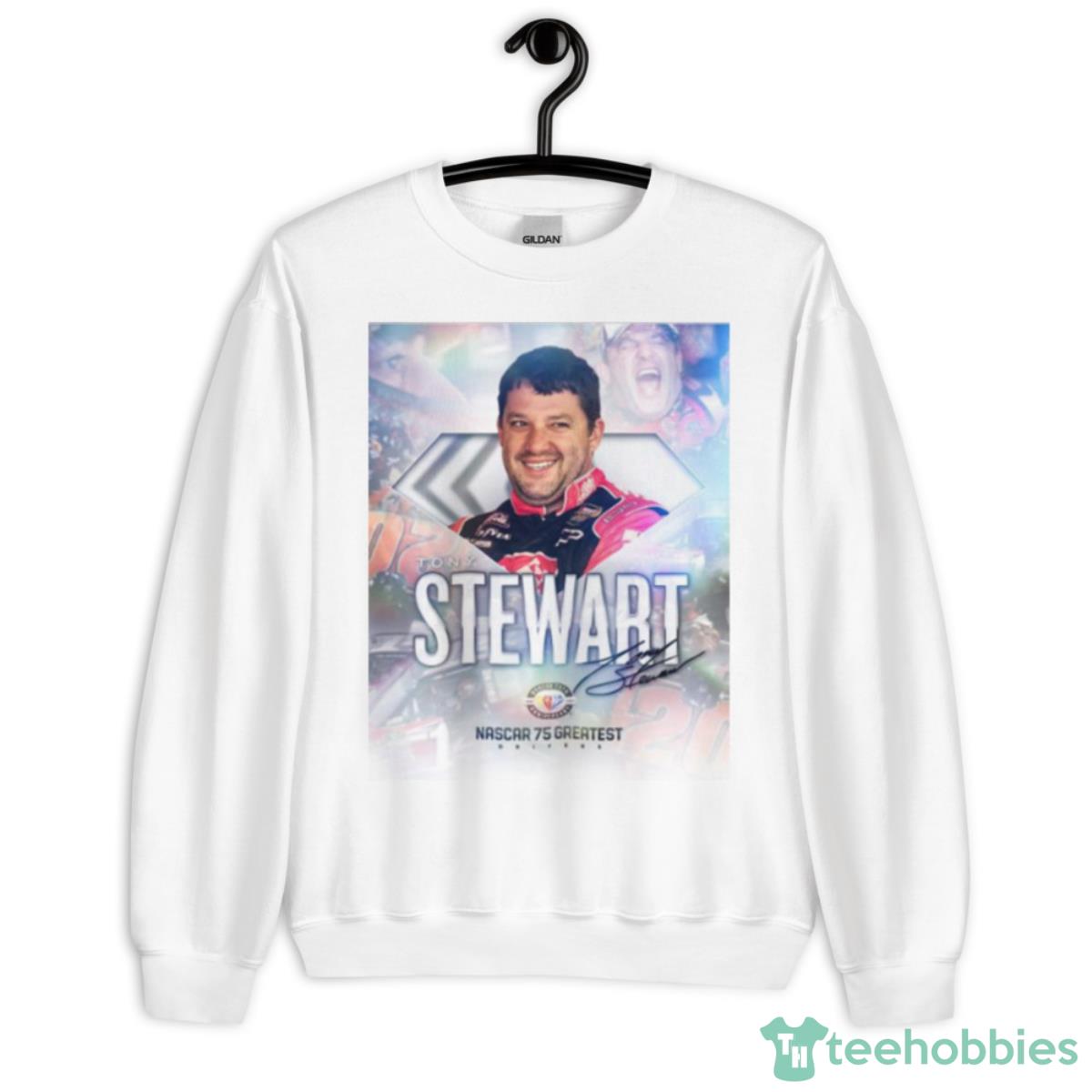 Tony Stewart Nascar 75 Greatest Drivers Signature Shirt - Unisex Heavy Blend Crewneck Sweatshirt