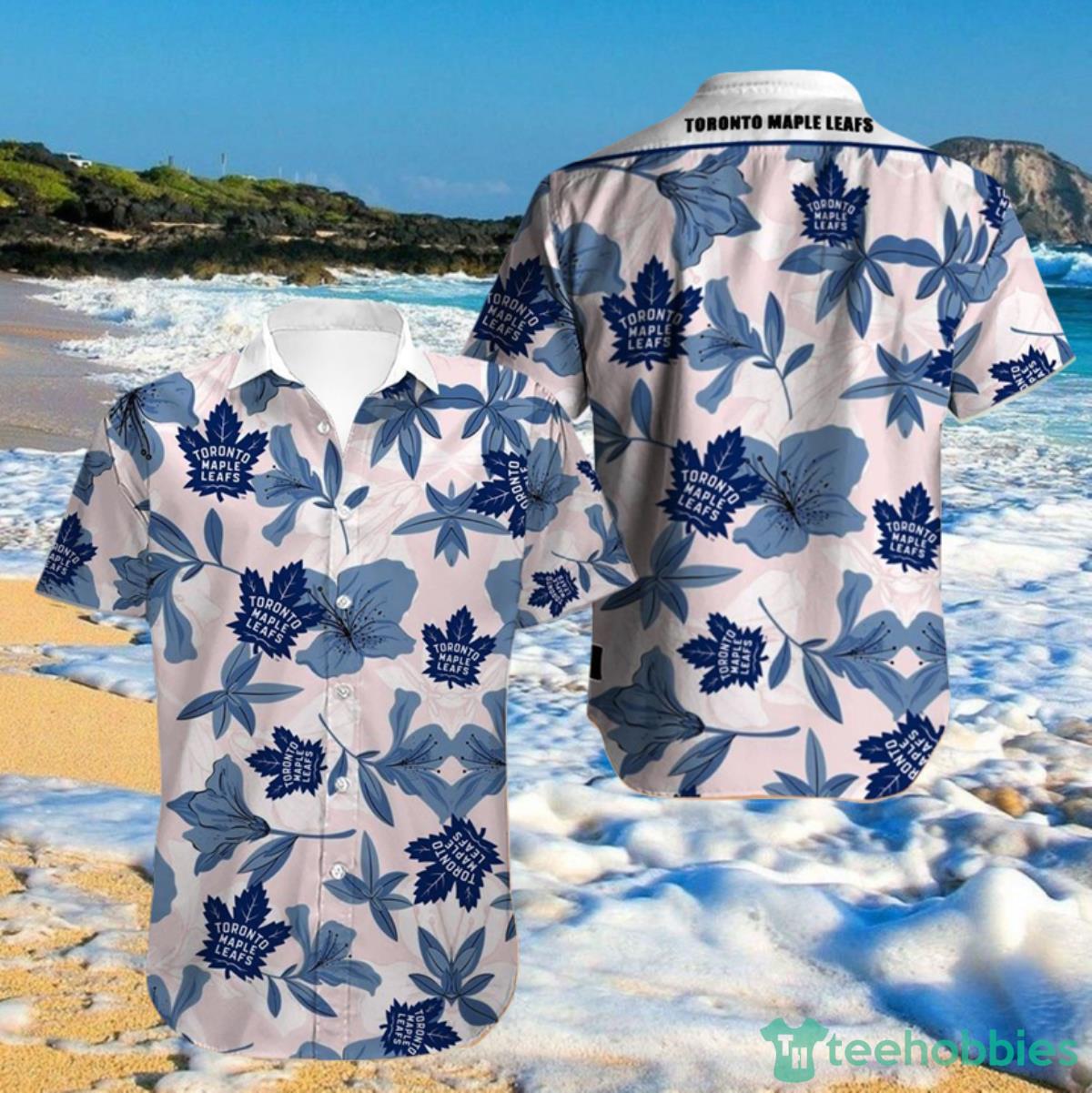 Toronto Maple Leafs Hawaiian Shirt Big Floral For Men And Women Product Photo 1 Toronto Maple Leafs Hawaiian Shirt Big Floral For Men And Women Product Photo 1