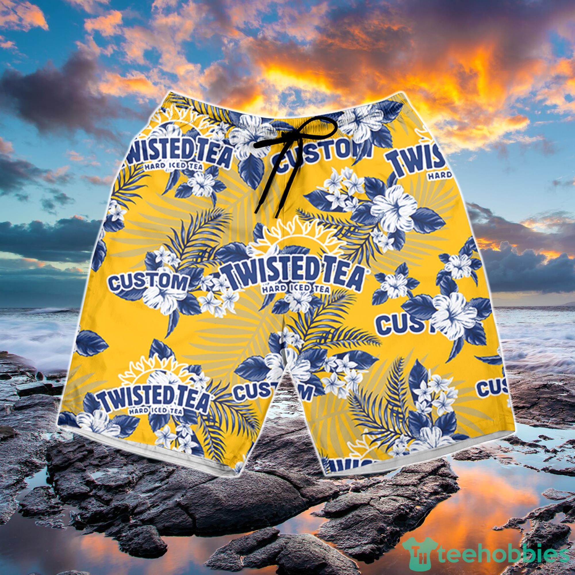 Twisted Tea Hawaiian Shirt Summer Flowers Pattern Gift For Him And Her image Twisted Tea Hawaiian Shirt Summer Flowers Pattern Gift For Him And Her Product Photo 4