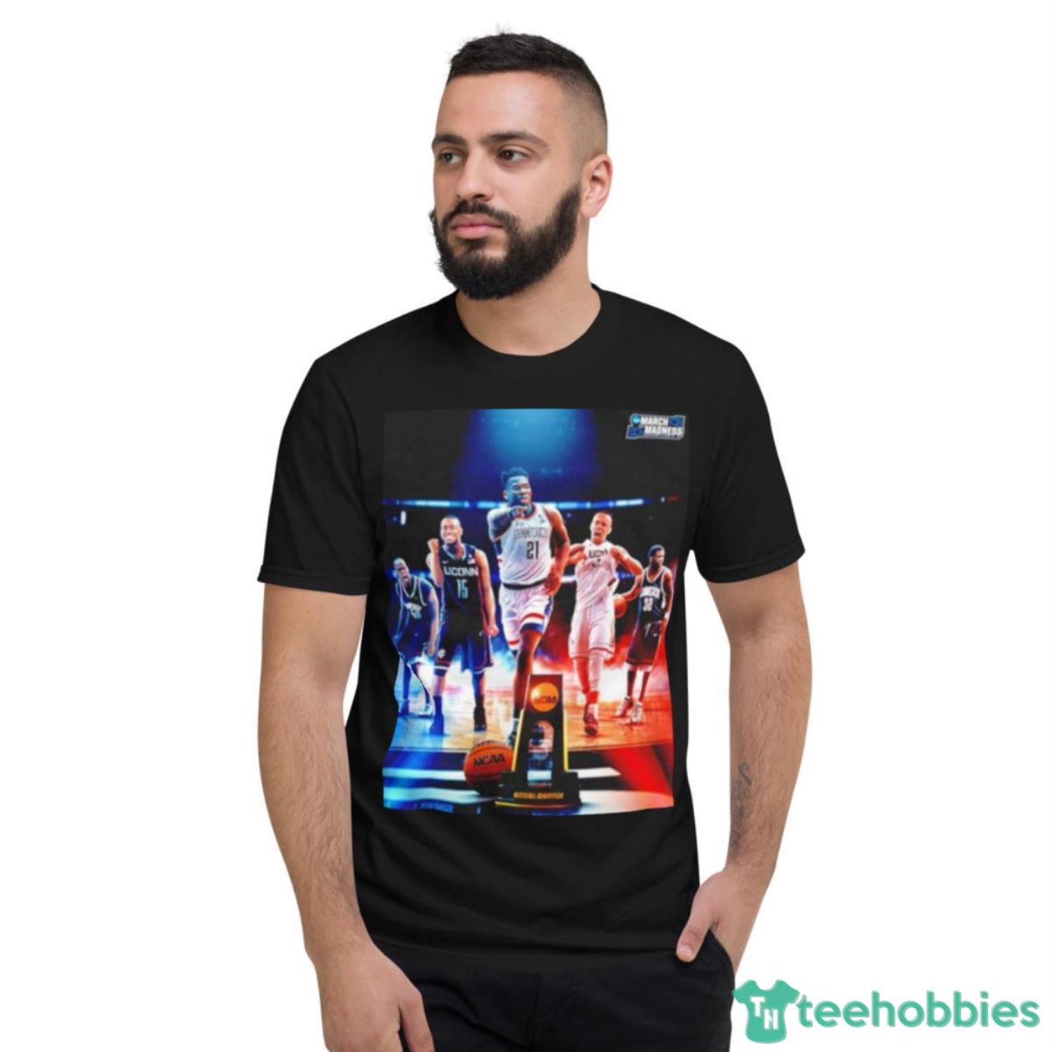 Uconn Huskies 5 Time National Champions 2023 Shirt - Short Sleeve T-Shirt