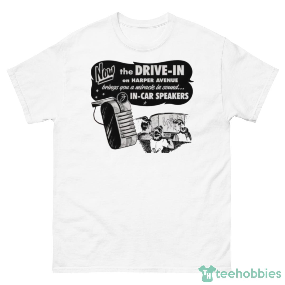 Vintage Drive In Movie Speaker Ad Shirt - 500 Men’s Classic Tee Gildan