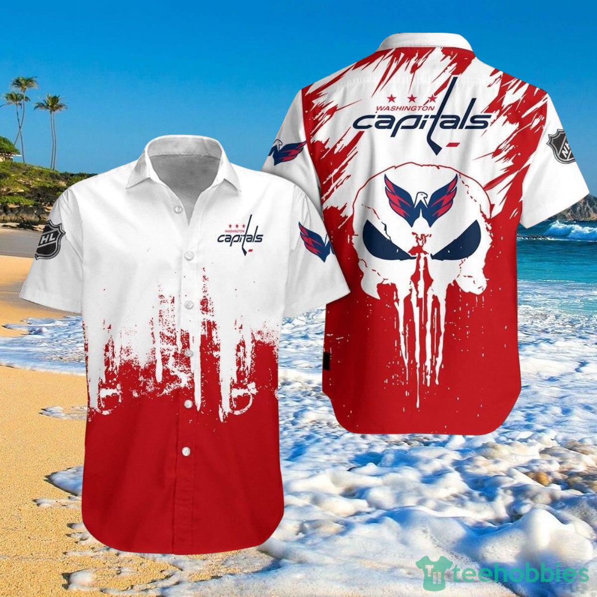Washington Capitals Shirts Skull Short Sleeve Product Photo 1 Washington Capitals Shirts Skull Short Sleeve Product Photo 1
