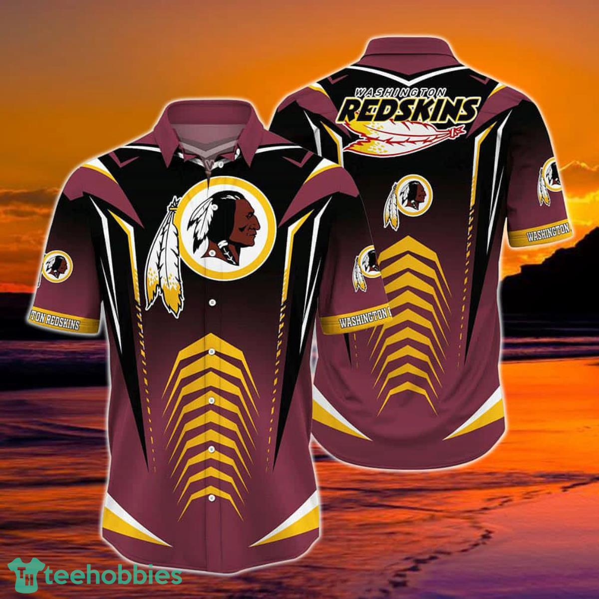 NFL Washington Redskins Palm Tree Summer Hawaiian Shirt - Binteez