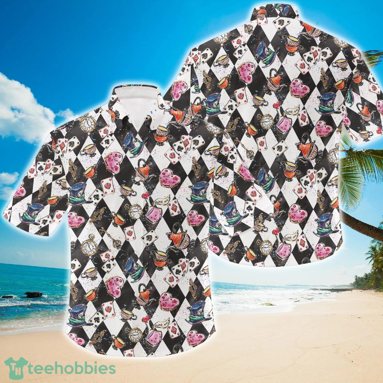 Alice In Wonderland 3D Tropical Hawaiian Shirt Product Photo 1 Alice In Wonderland 3D Tropical Hawaiian Shirt Product Photo 1