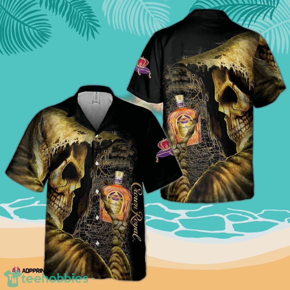 Aloha Shirt For Men Women Skull Crown Royal Death Hawaiian Shirt Product Photo 1