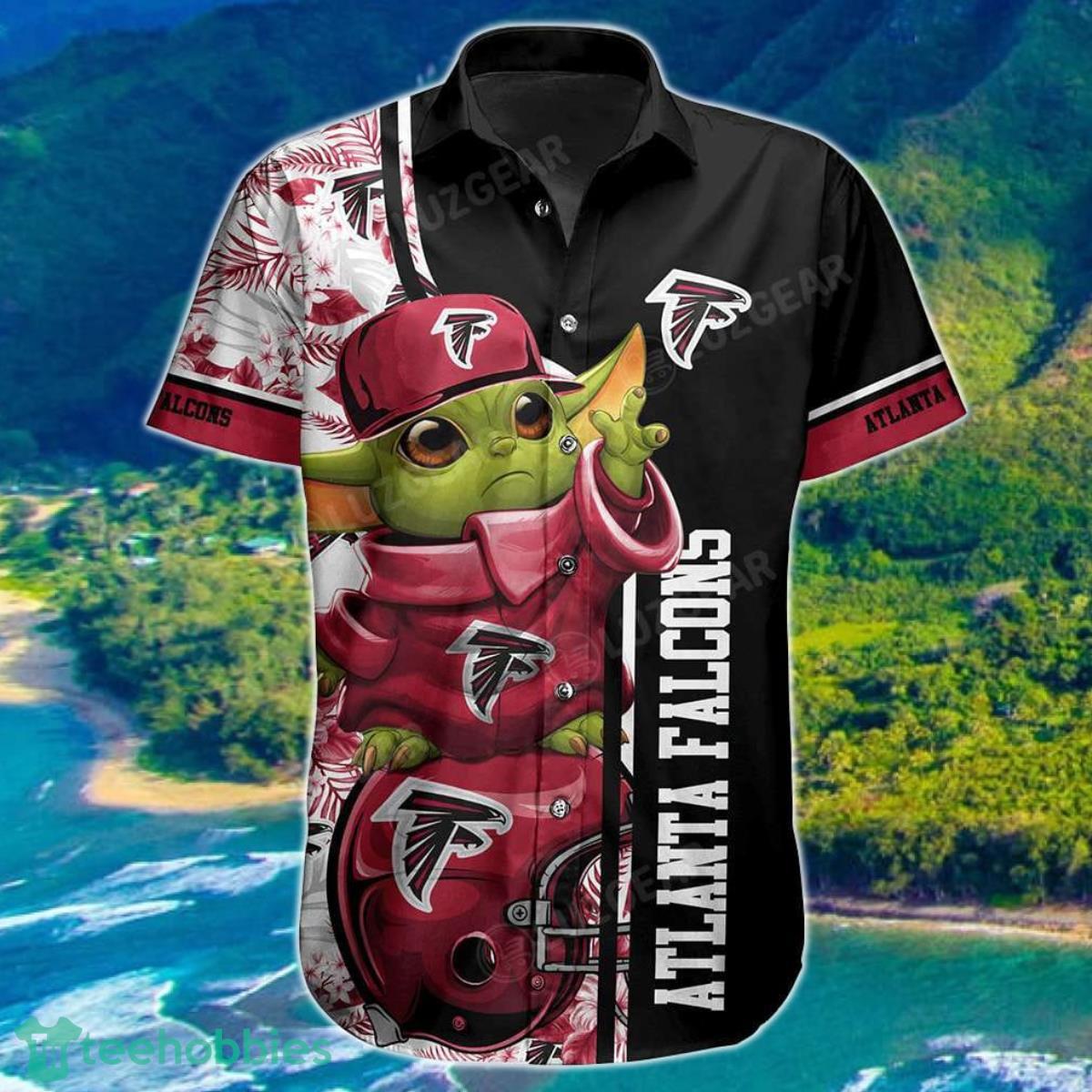 Atlanta Falcons Football NFL Baby Yoda Hawaiian Shirt Summer Perfect Gift For Fan Product Photo 1