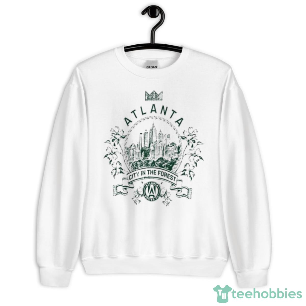 Atlanta United FC Mitchell & Ness White Canopy Shirt - Unisex Heavy Blend Crewneck Sweatshirt