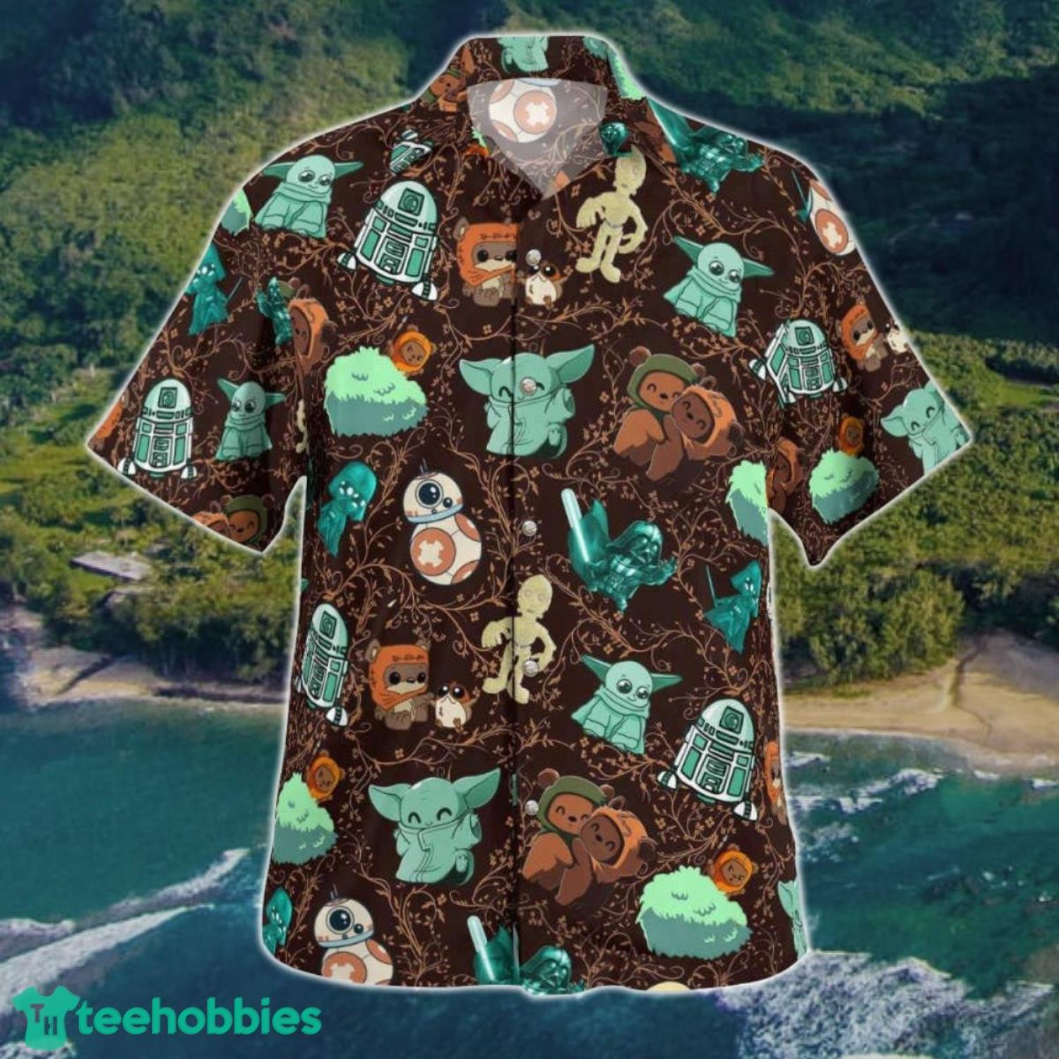 Babay Yoda Star Wars Hawaii Shirt Summer Aloha Shirt Product Photo 2