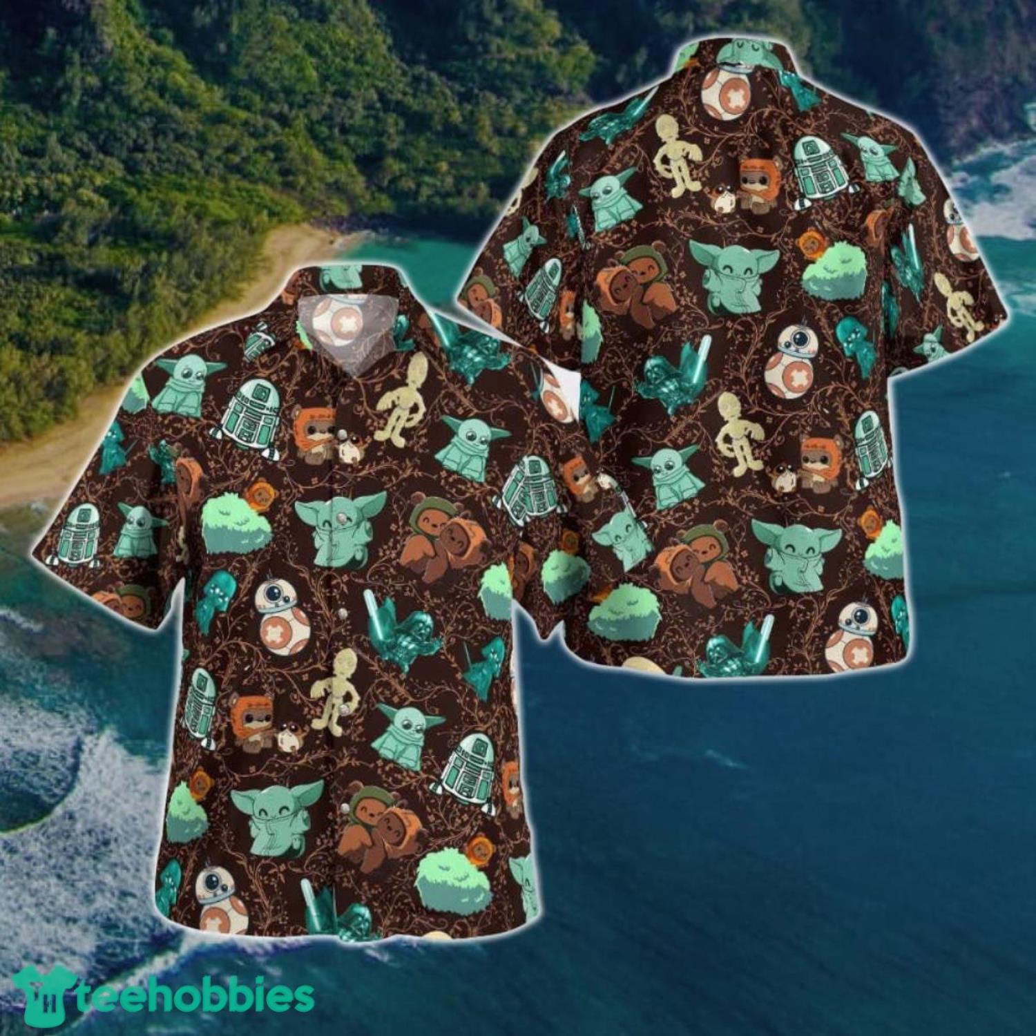 Babay Yoda Star Wars Hawaii Shirt Summer Aloha Shirt Product Photo 1