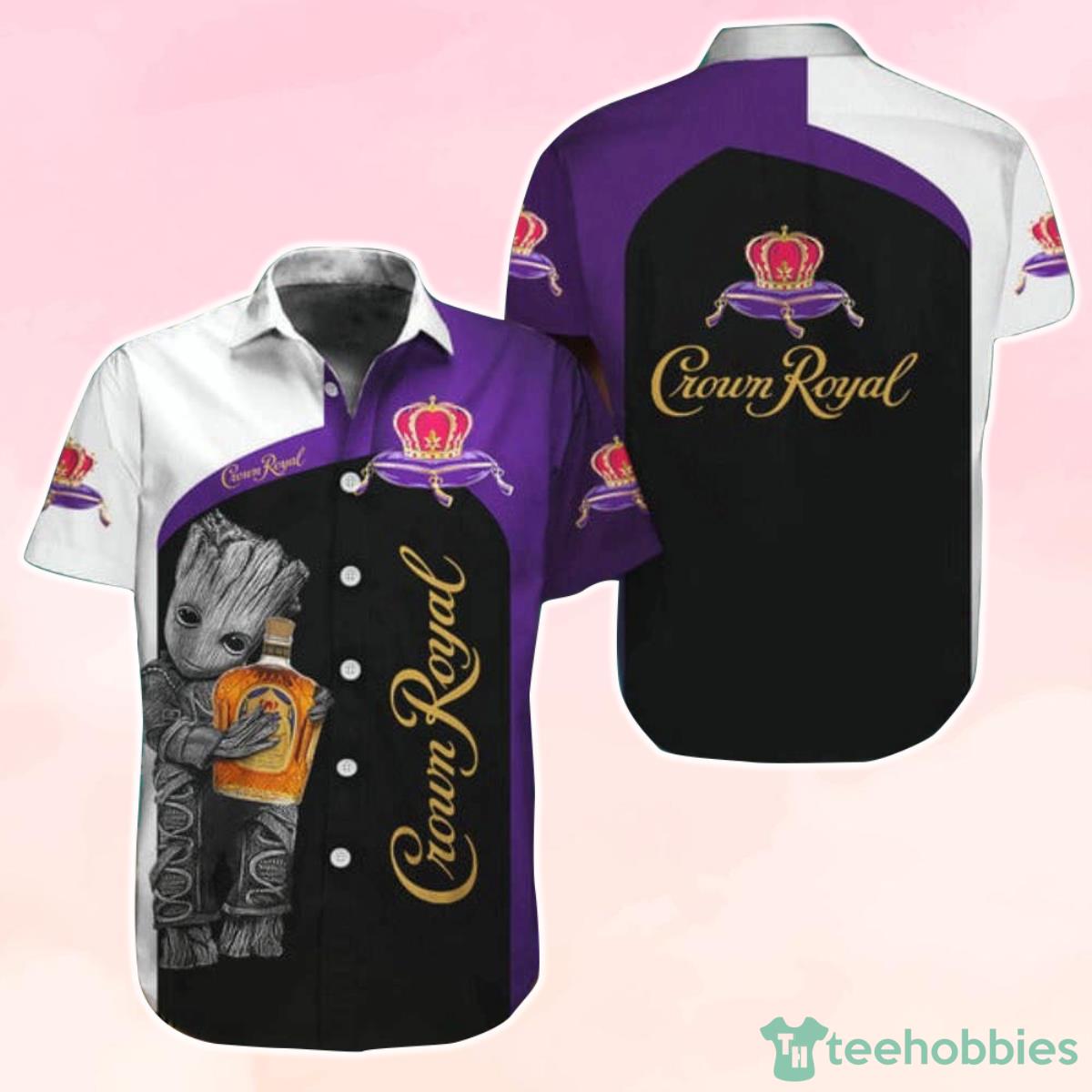 Baby Groot Hub Crown Royal Hawaiian Shirt Summer Aloha Shirt For Men Women Perfect Gift Product Photo 1
