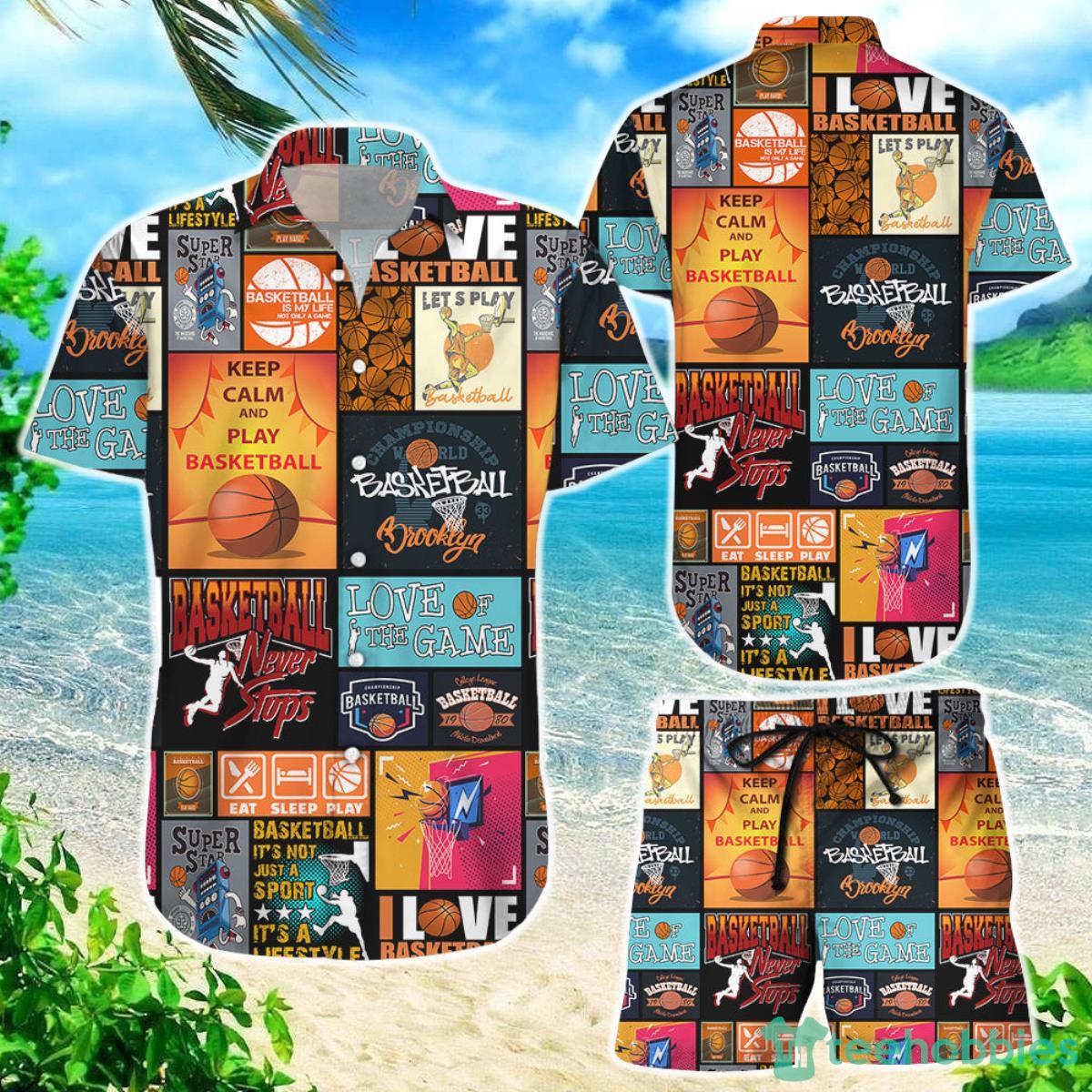 Basketball Hawaiian Shirt Keep Calm And Play Basketball Basketball Gift Ideas Product Photo 1