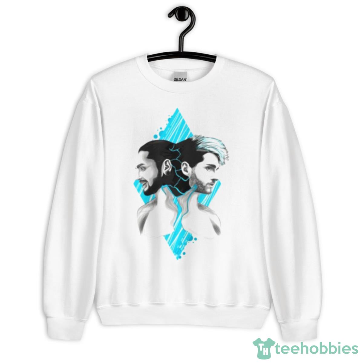 Bill And Tom Kaulitz Fan Portrait Graphic Shirt - Unisex Heavy Blend Crewneck Sweatshirt