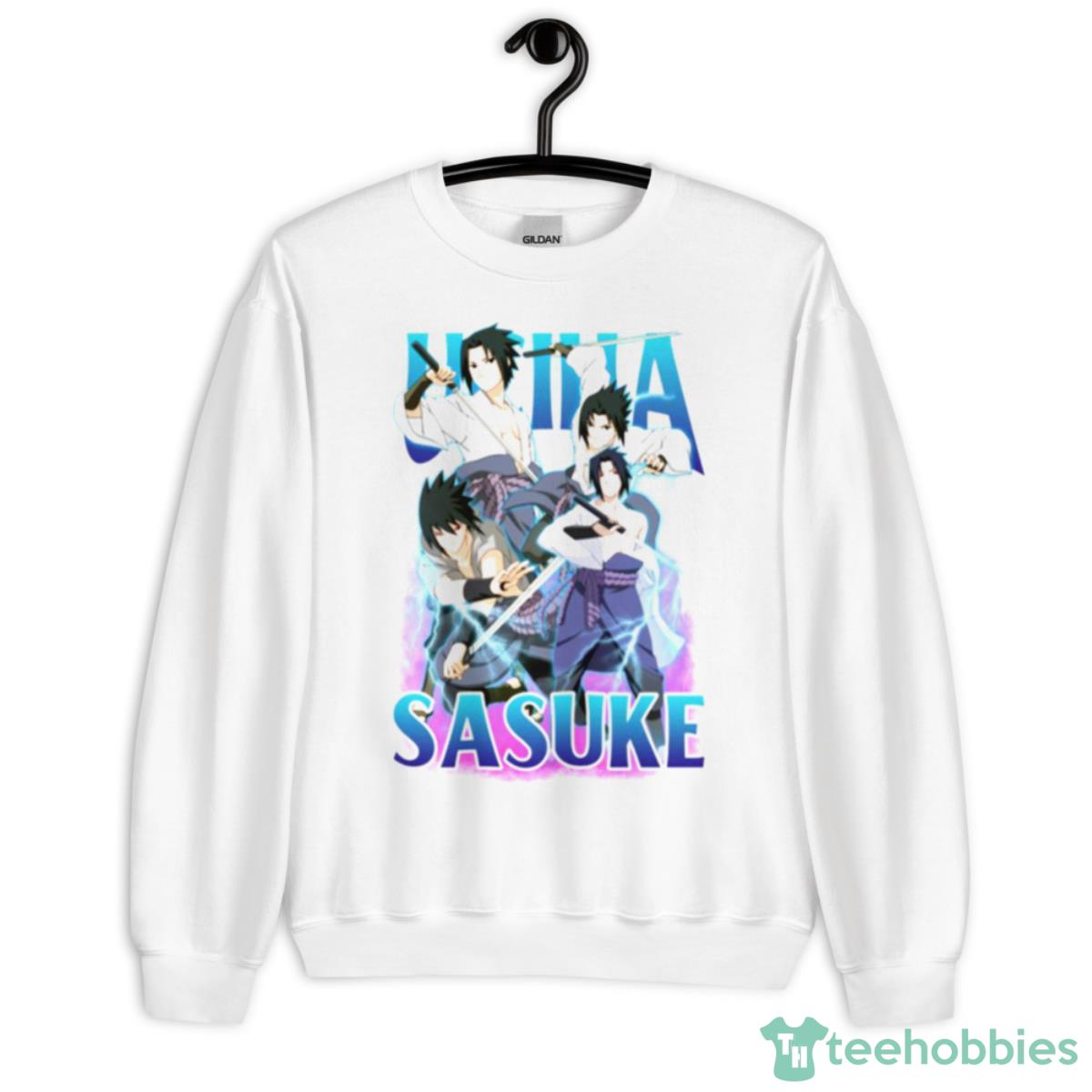 Bootleg Anime Uchiha Sasuke Naruto Shippuden Shirt - Unisex Heavy Blend Crewneck Sweatshirt