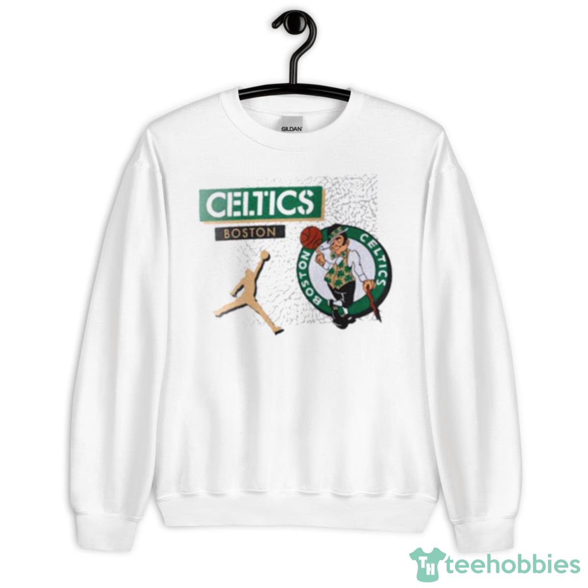 Boston Celtics Jordan Elephant Print Shirt - Unisex Heavy Blend Crewneck Sweatshirt