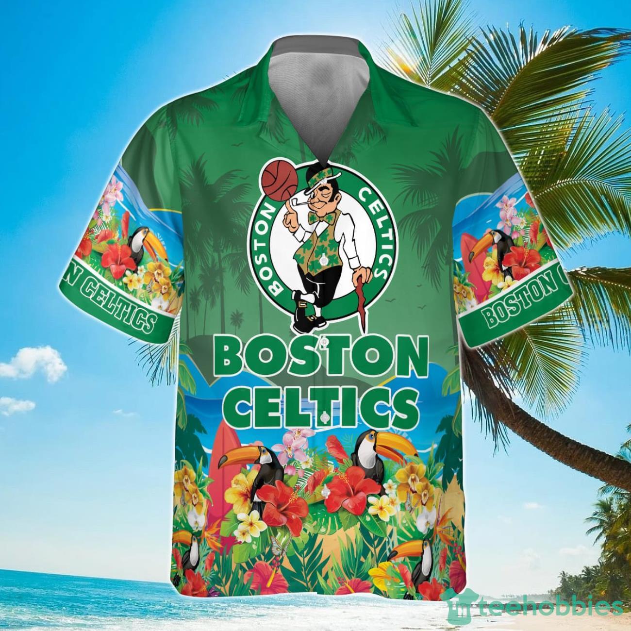 Boston Celtics National Basketball Association 2023 Hawaiian Shirt Product Photo 2