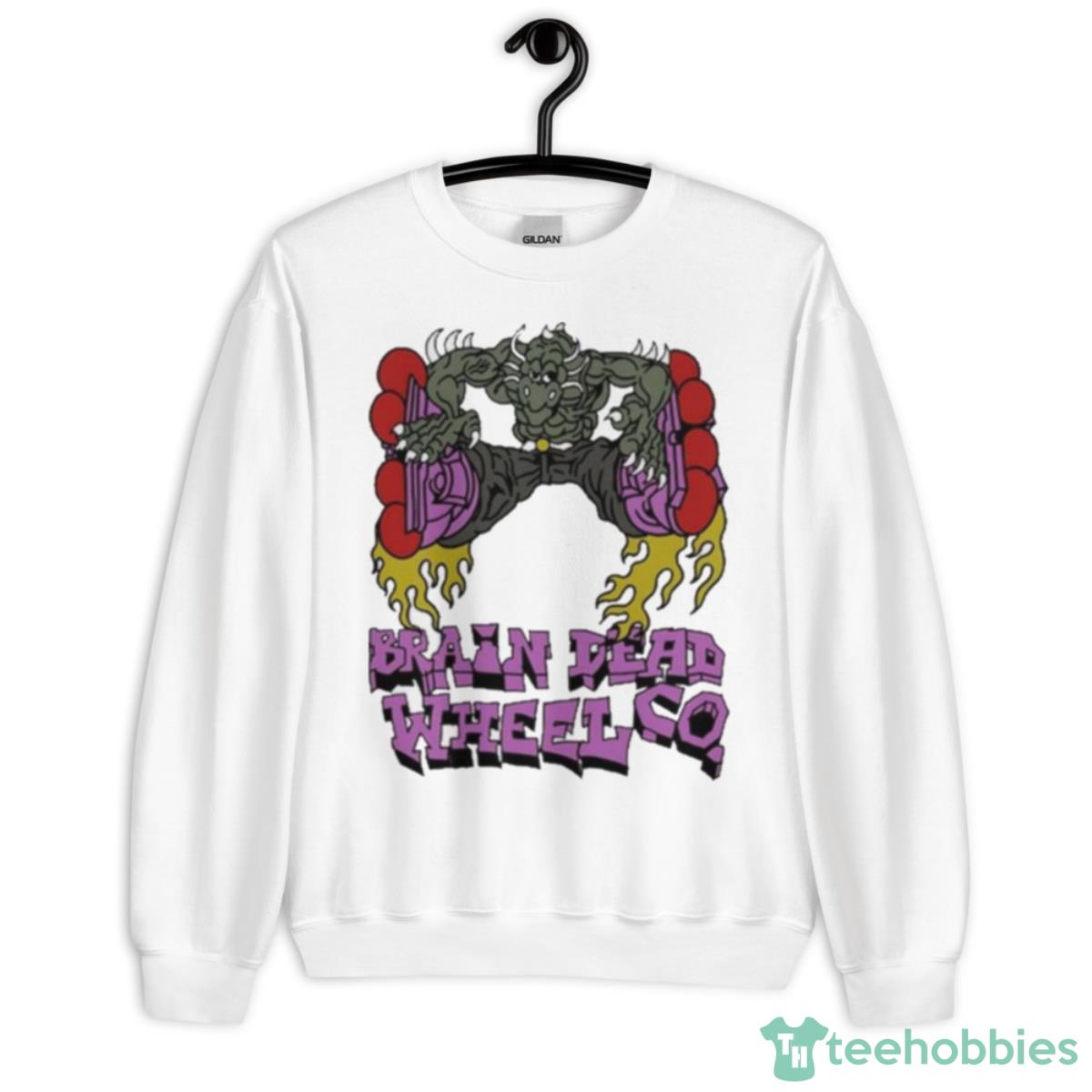 Brain Dead Them Skates Kogan Dragon Wheel Shirt - Unisex Heavy Blend Crewneck Sweatshirt