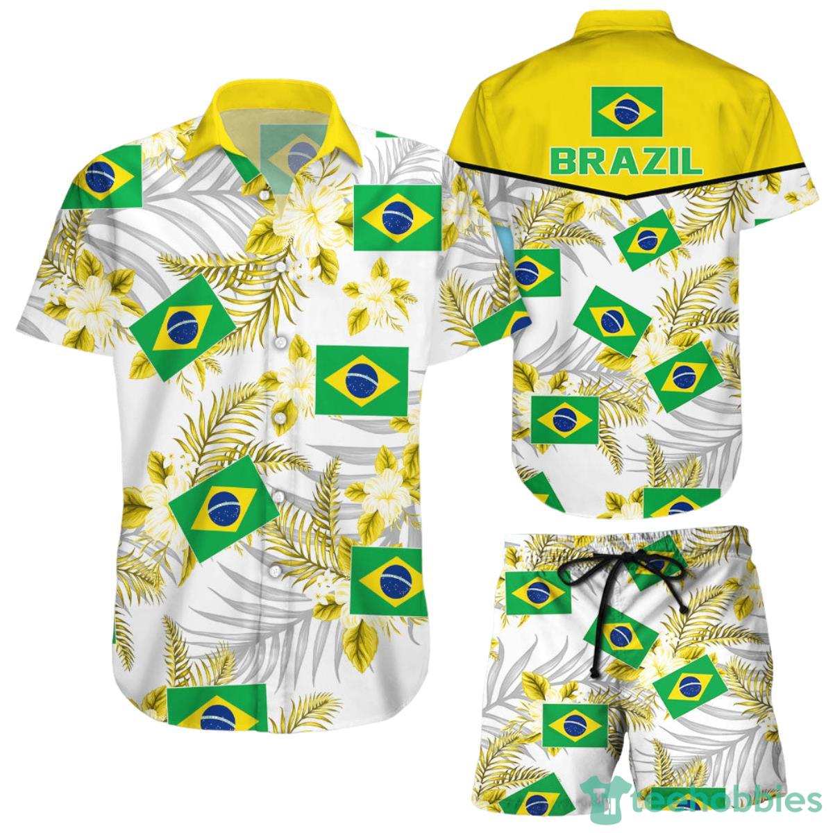 Brazil National Soccer Winter World Cup 3D Hawaiian Shirt Product Photo 1
