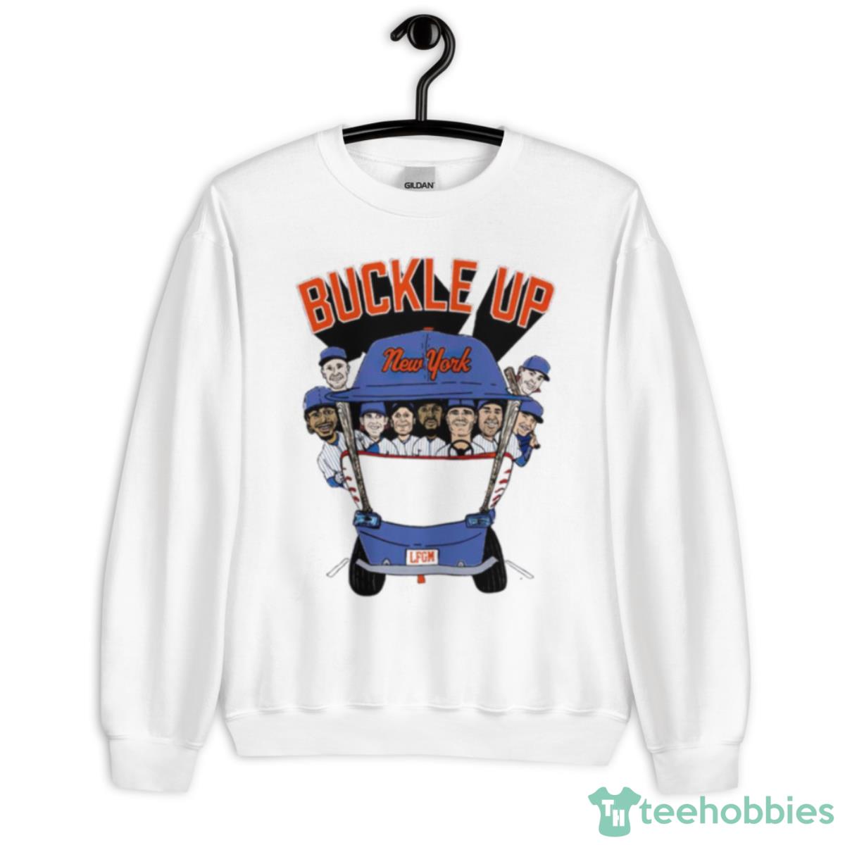 Buckle Up New York Mets Shirt - Unisex Heavy Blend Crewneck Sweatshirt