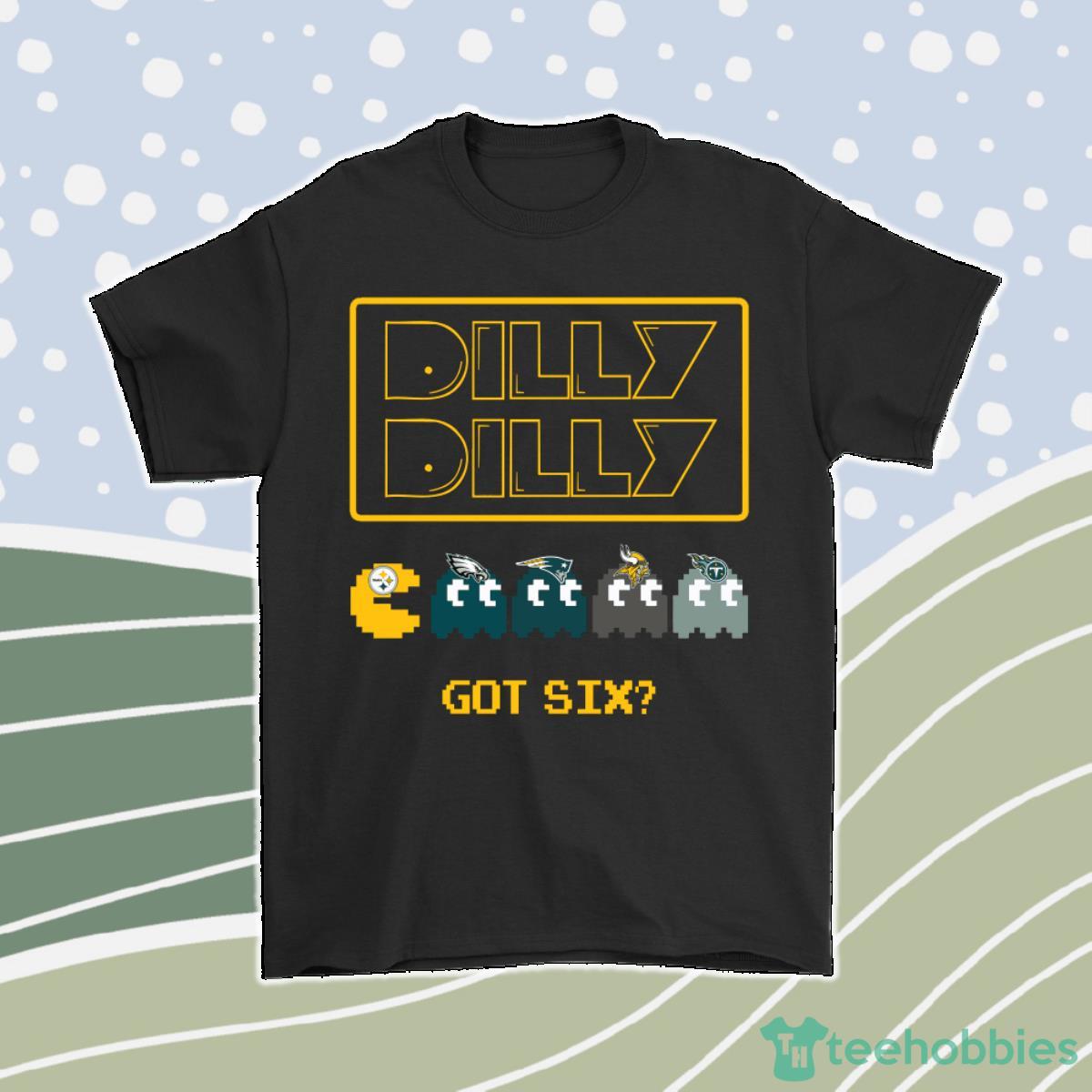 Bud Light Dilly Dilly Pacman Pittsburgh Steelers Men Women T-Shirt, Hoodie, Sweatshirt Product Photo 1