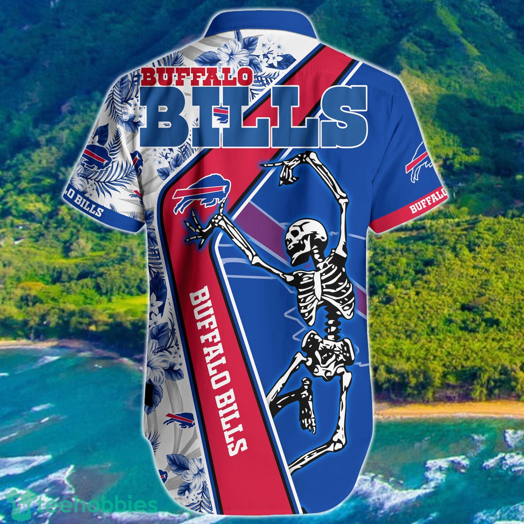 Buffalo Bills NFL Hawaiian Shirt Sekeleton Design Hot Trending Short Styles For Men Women Product Photo 2