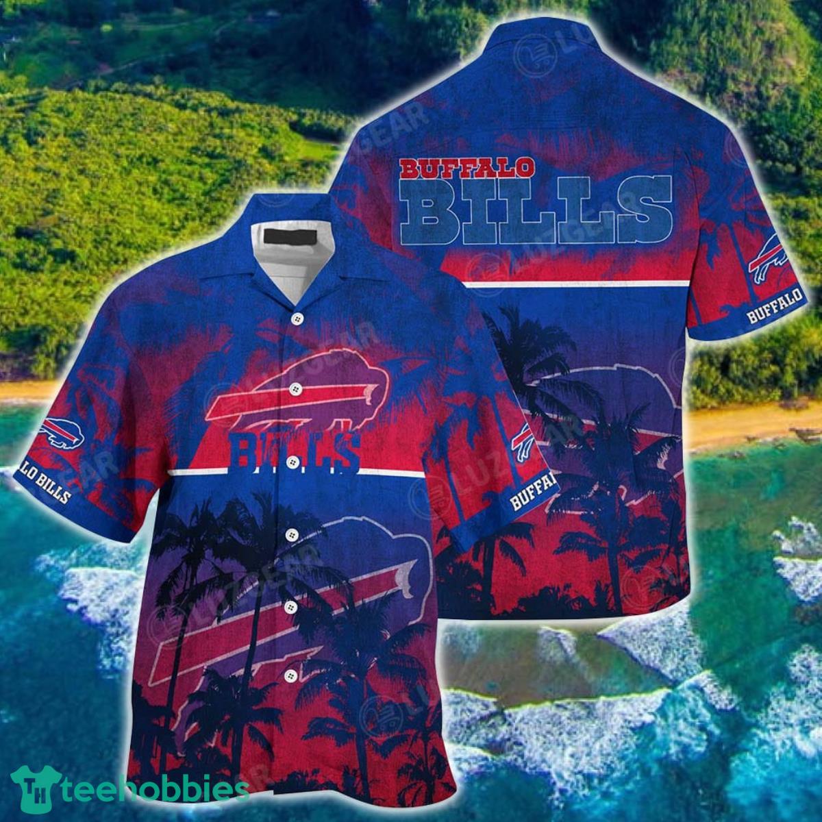Buffalo Bills NFL Hawaiian Shirt Short Style Tropical Patterns Hot Trending Summer For Awesome Fans Product Photo 1