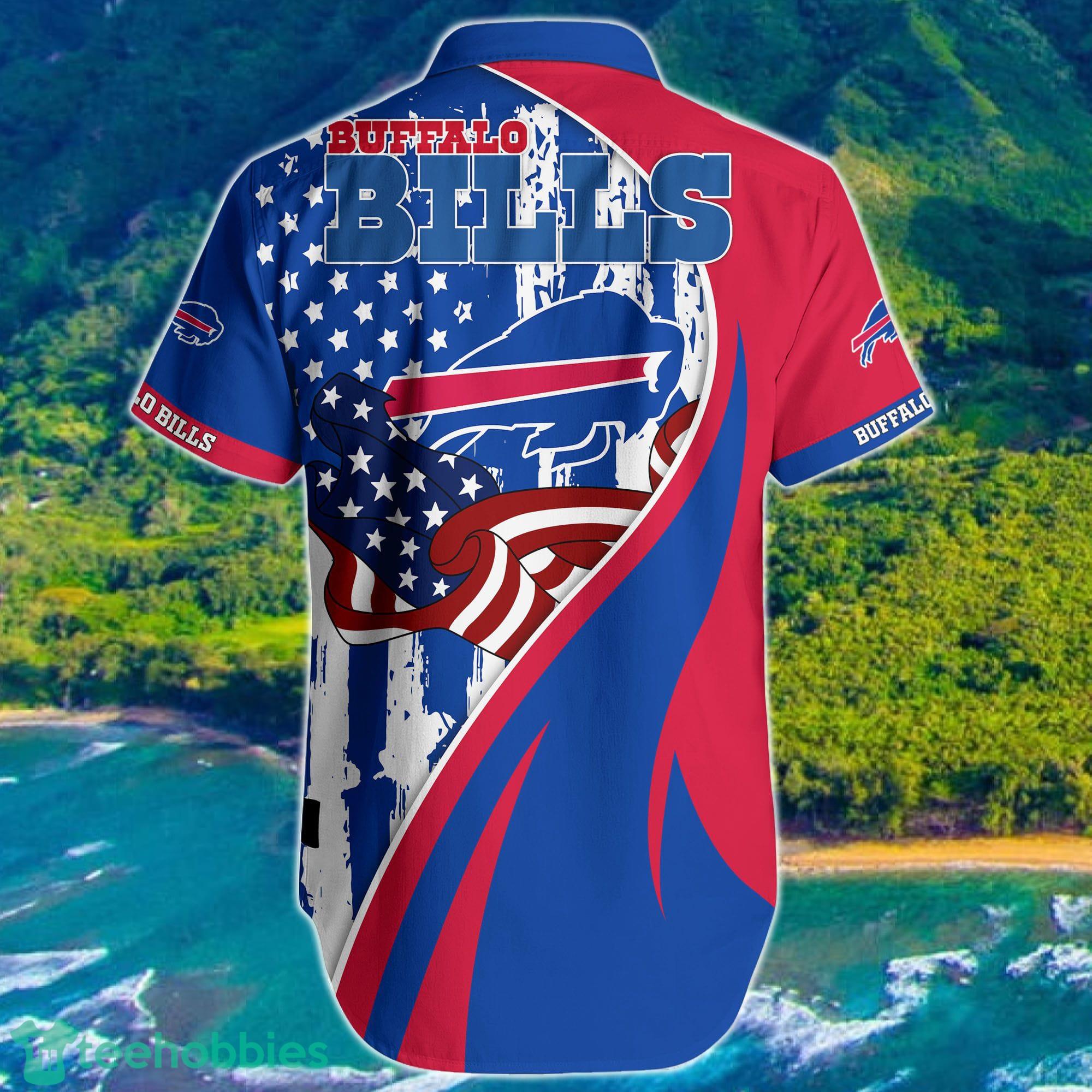 Buffalo Bills NFL-Hawaiian Shirt Vintage US Flag Graphic Trends Summer Gift For Men Women Fan NFL Product Photo 2