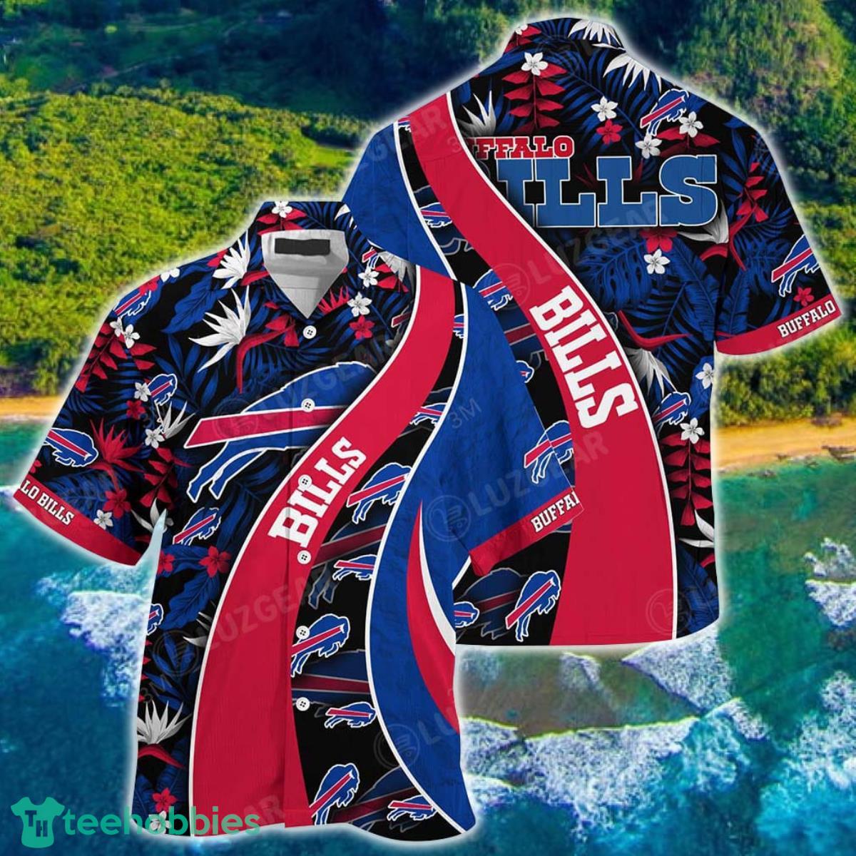 Buffalo Bills NFL Hawaiian Shirt With Tropical Patterns For Your Loved Ones Product Photo 1