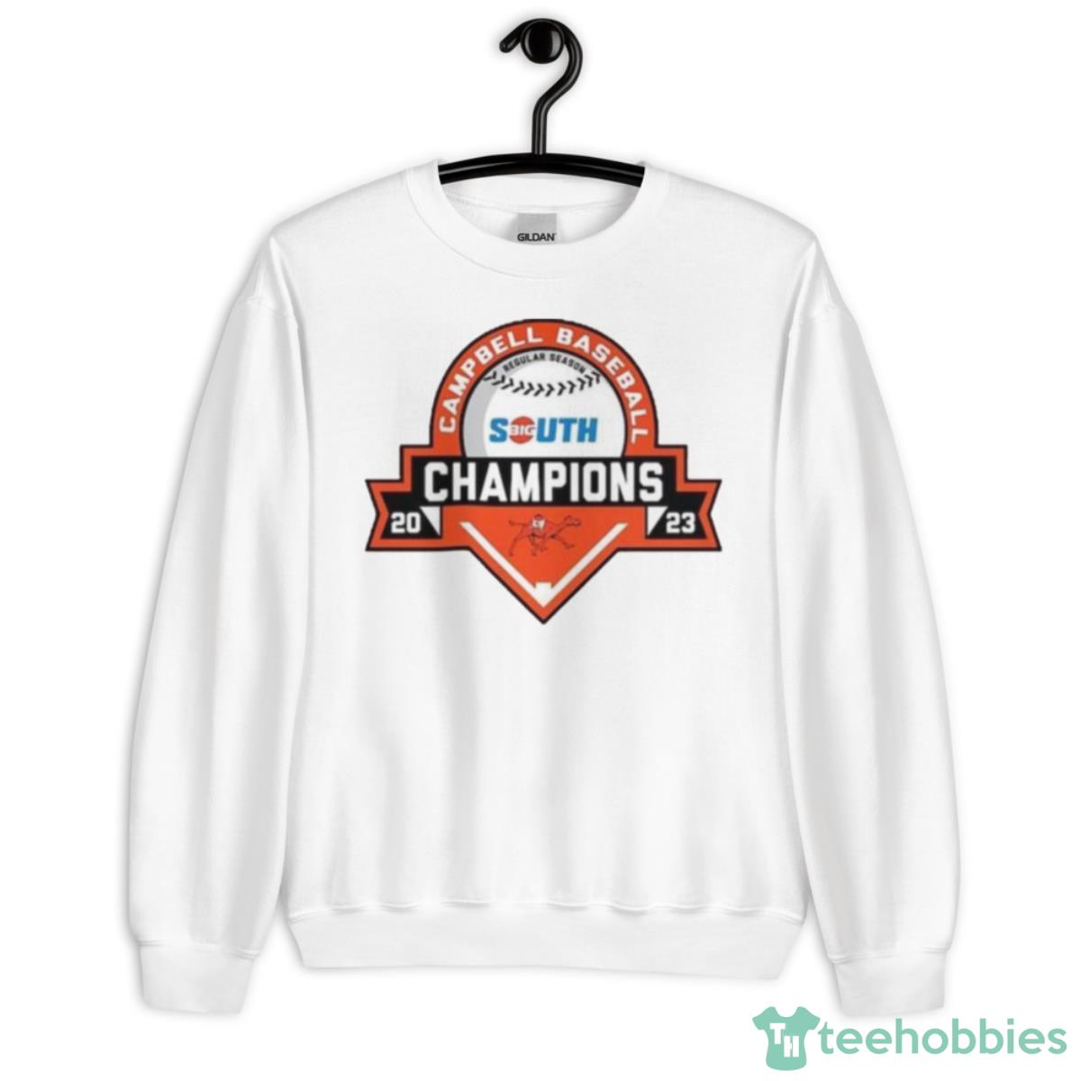 Campbell Fighting Camels 2023 Big South Baseball Regular Season Champions Shirt - Unisex Heavy Blend Crewneck Sweatshirt