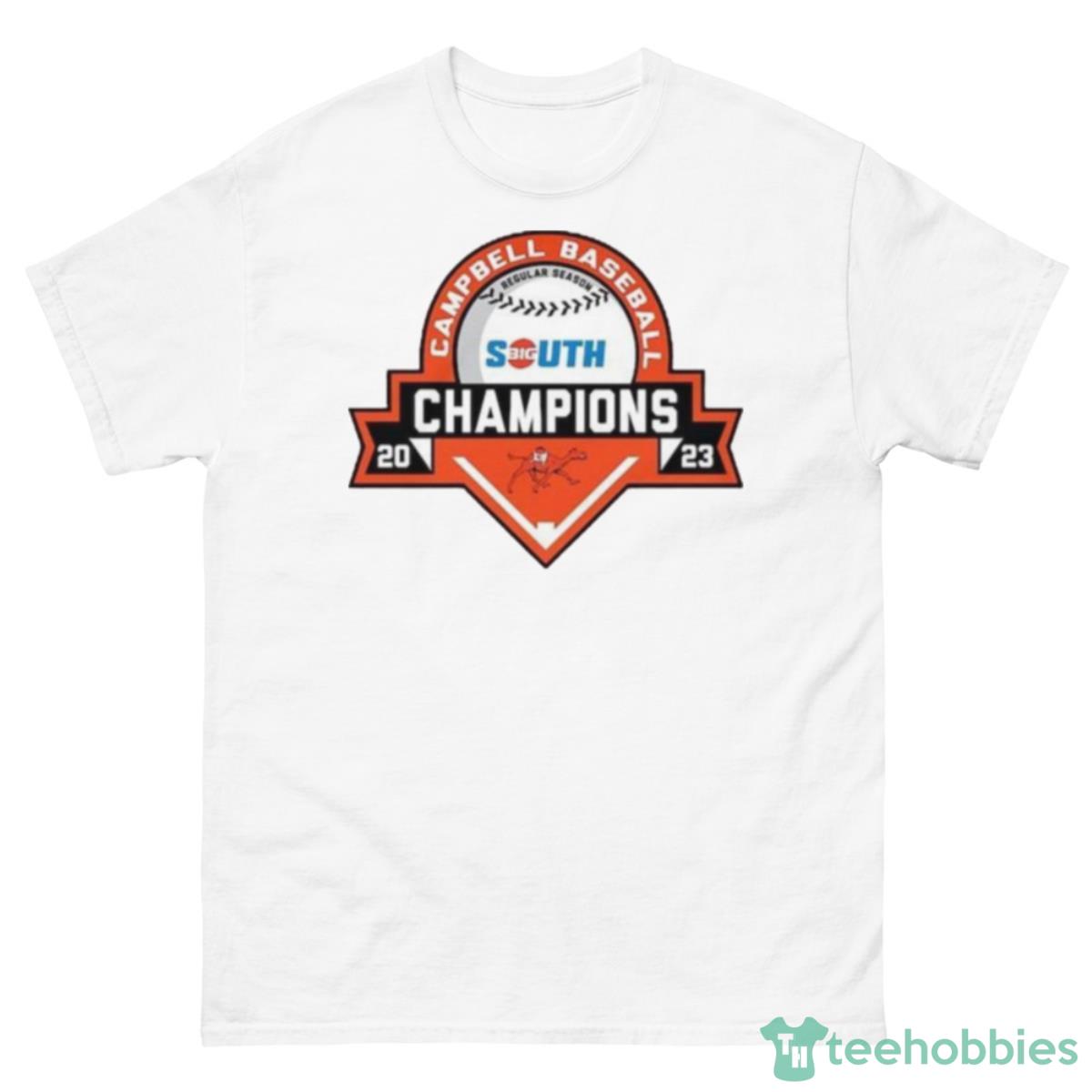 Campbell Fighting Camels 2023 Big South Baseball Regular Season Champions Shirt - 500 Men’s Classic Tee Gildan