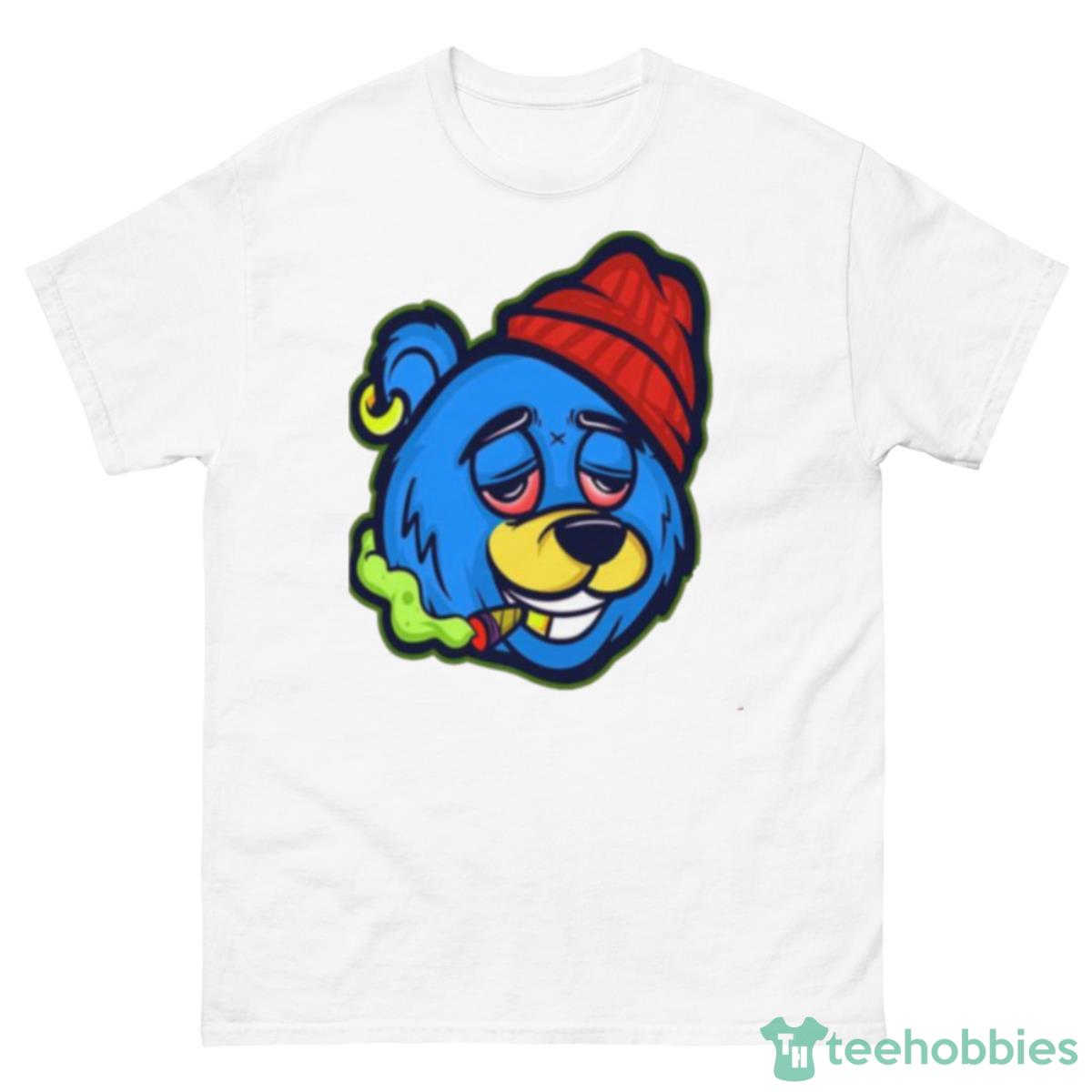 Cannabis Stoned Bear Character Shirt - 500 Men’s Classic Tee Gildan
