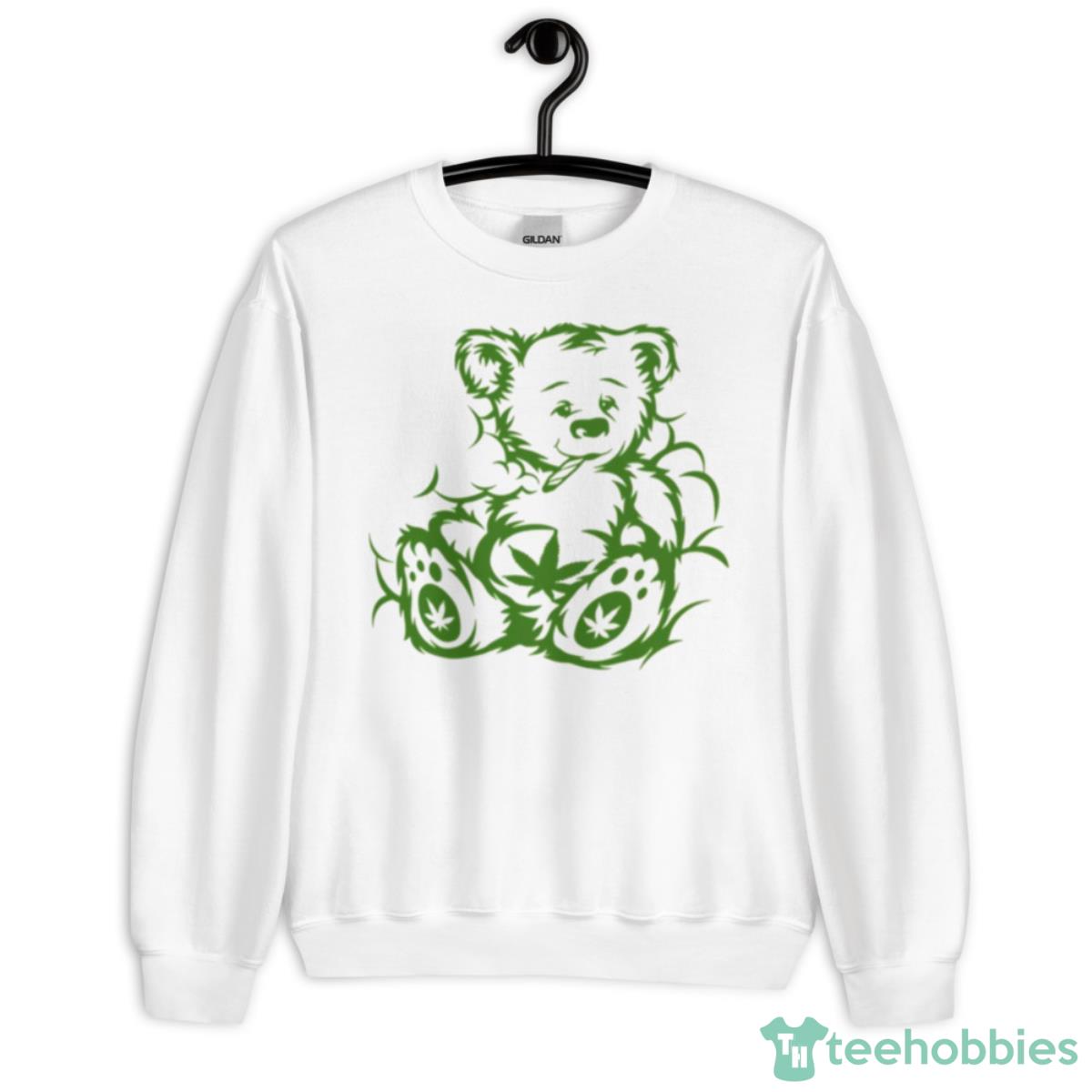 Cannabis Stoner Bear Smoking Bear Shirt - Unisex Heavy Blend Crewneck Sweatshirt