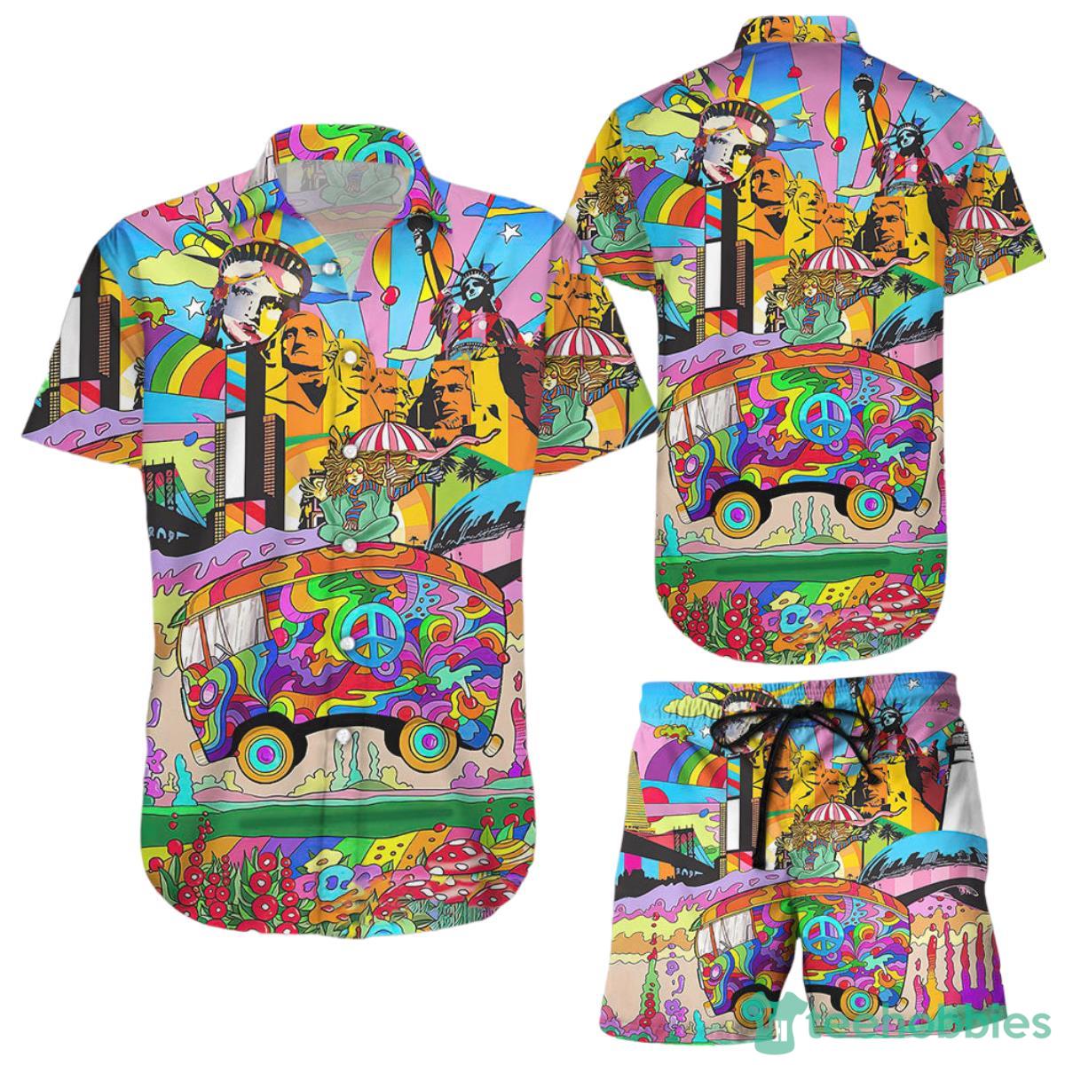 Car Hawaiian Shirt Colorful Liberties Hippie Car Feeling Groovy Hawaiian Aloha Hawaii Gifts Product Photo 1