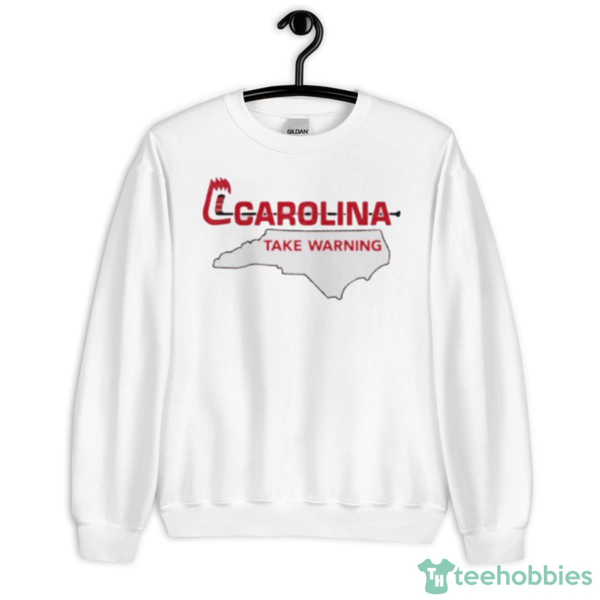 Carolina Hurricanes Take Warning Shirt - Unisex Heavy Blend Crewneck Sweatshirt
