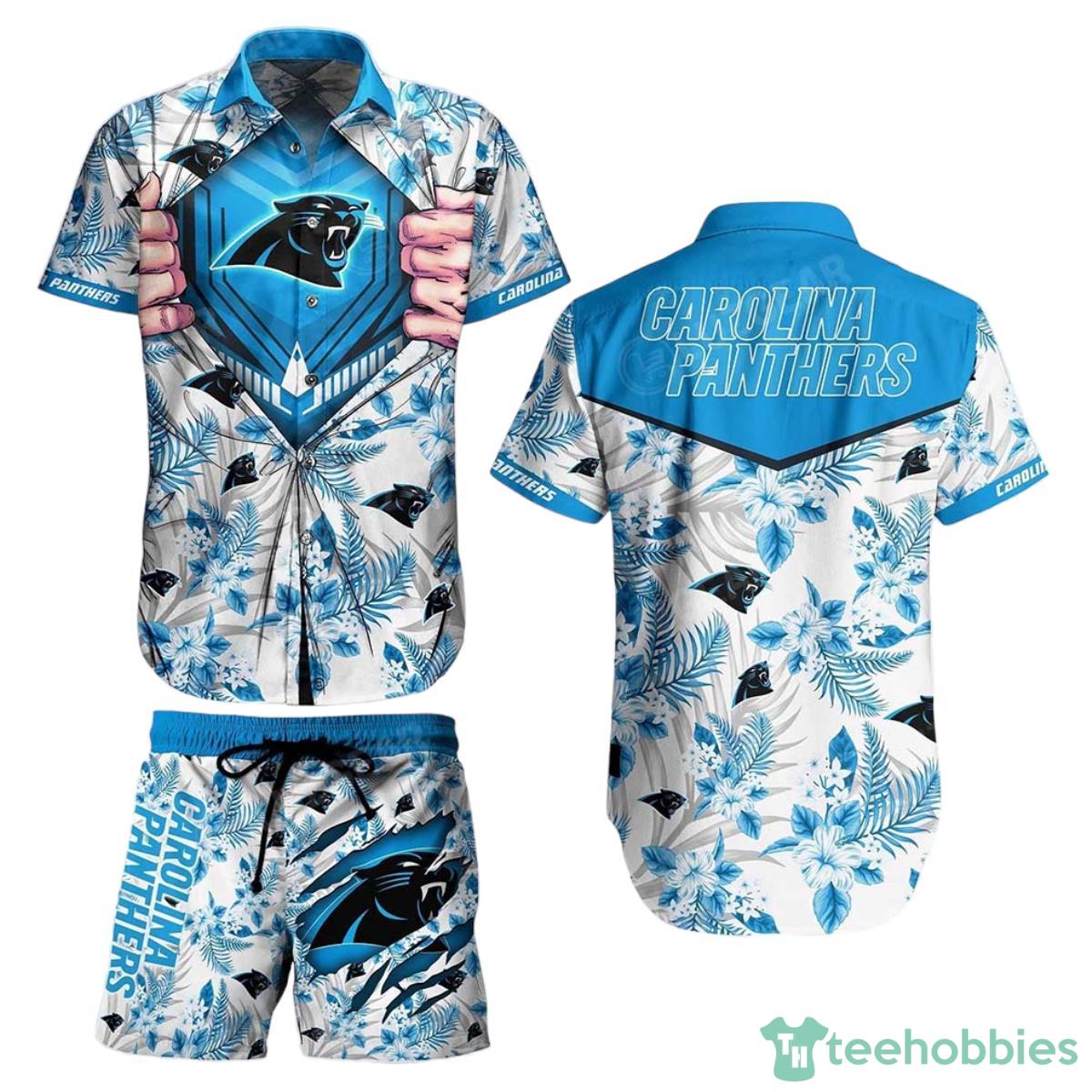 Carolina Panthers NFL Football Hawaiian Shirt And Short New Summer For Big Fans Gift For Men Women Product Photo 1