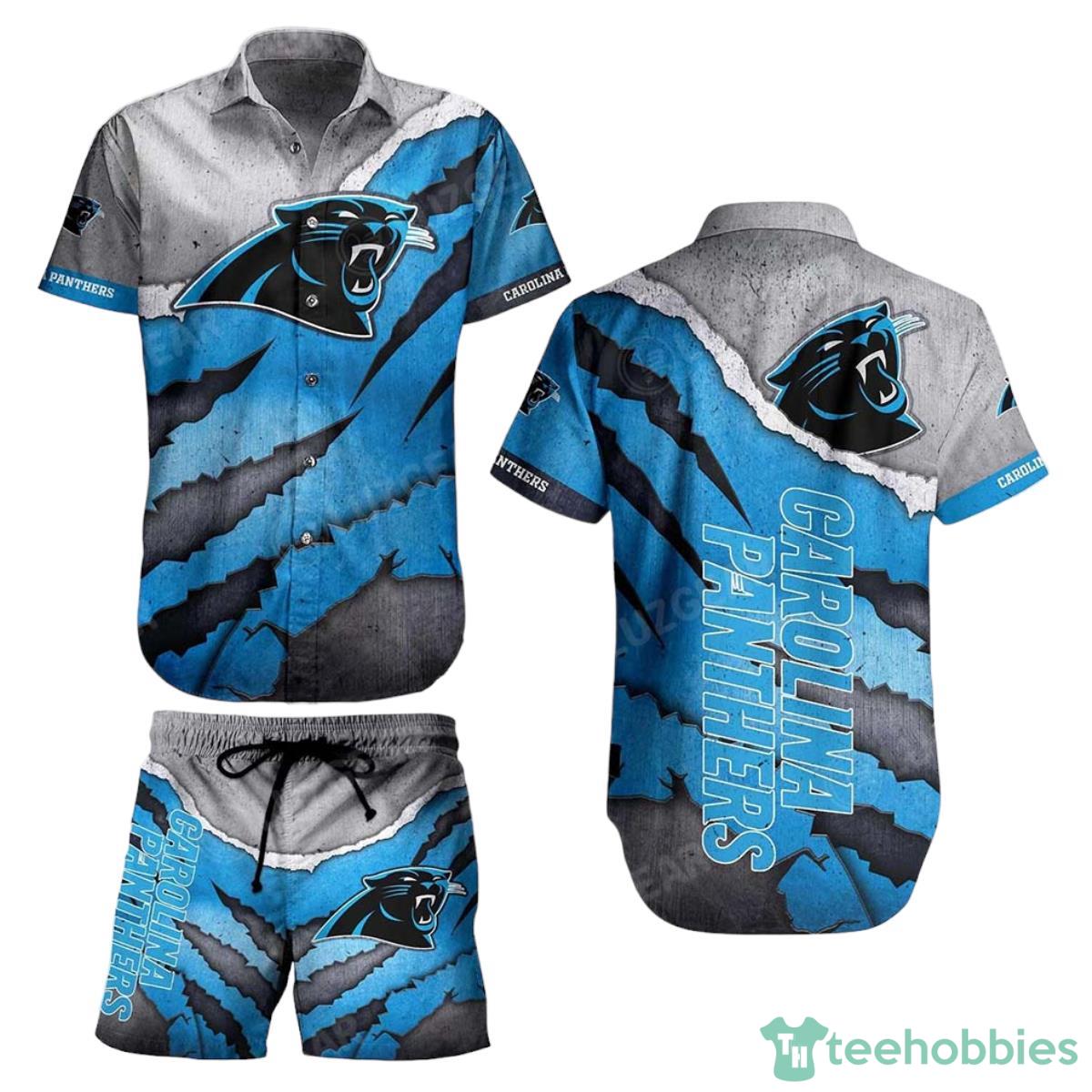 Carolina Panthers NFL Hawaiian Shirt And Short Summer Vintage Beach Shirt For Your Loved Ones Product Photo 1