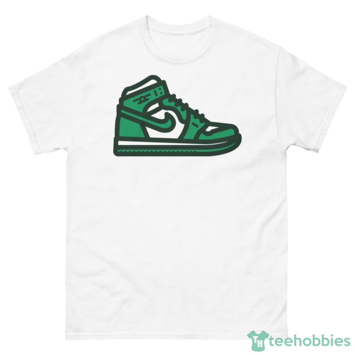 Celtics Basketball Sneakers T-Shirt - 500 Men’s Classic Tee Gildan-1