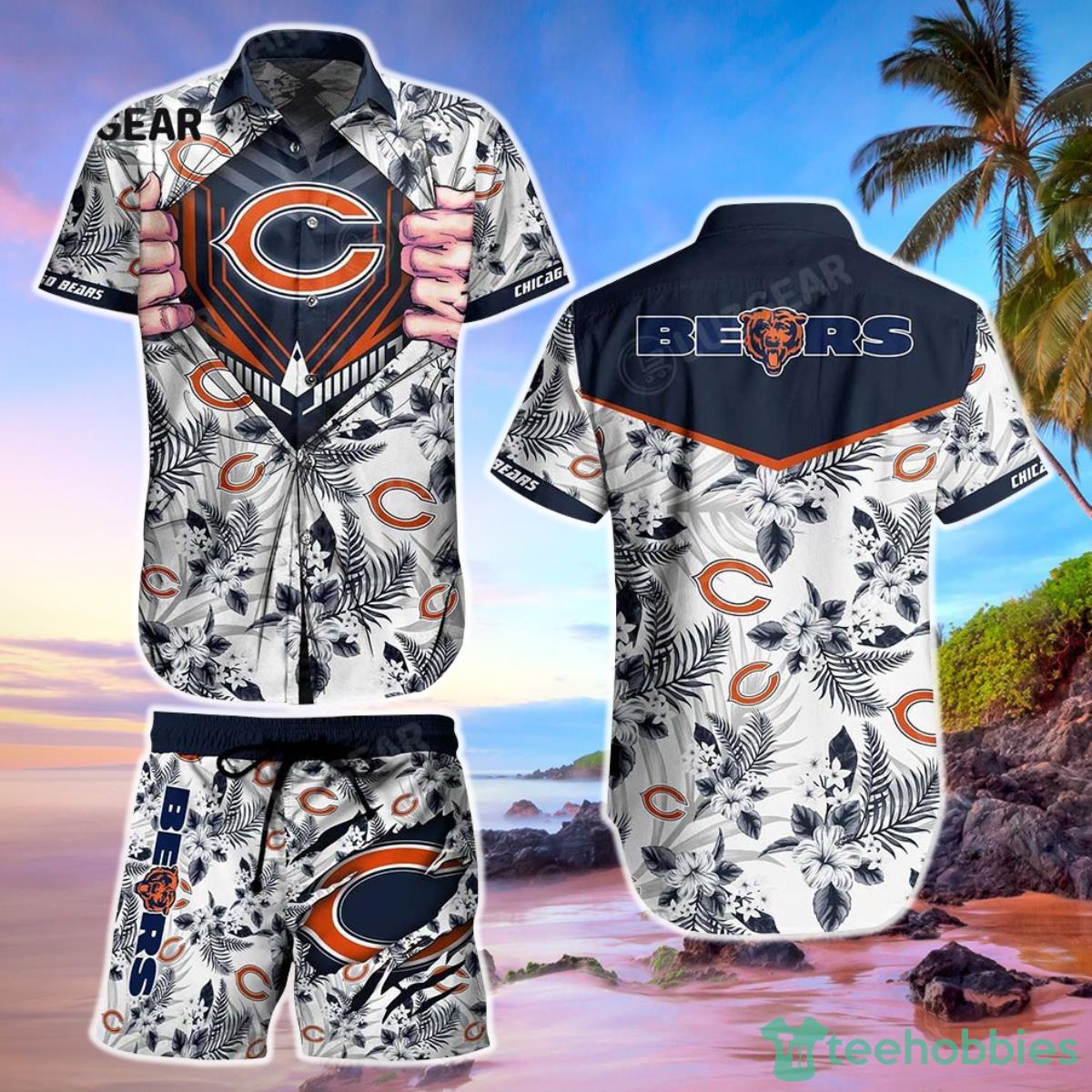 Chicago Bears NFL Football Hawaiian Shirt And Short New Summer For Big Fans Gift For Men Women Product Photo 1