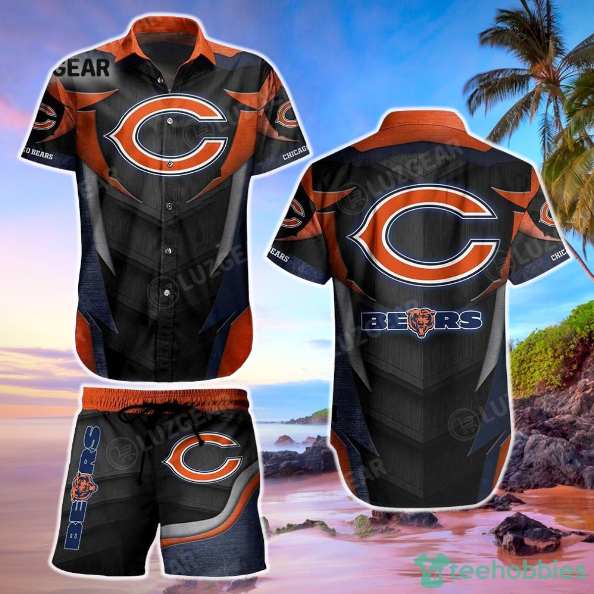 Chicago Bears NFL Hawaiian Shirt And Short Summer Perfect Gift For Fans Product Photo 1