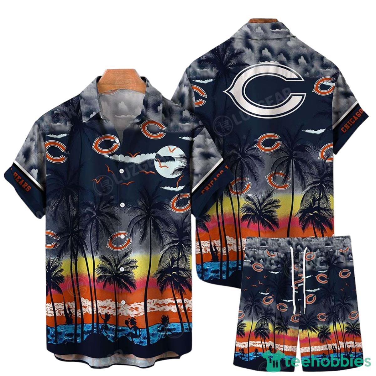 Chicago Bears NFL Hawaiian Shirt And Short Tropical Pattern This Summer Shirt New Gift For Best Fan Product Photo 1