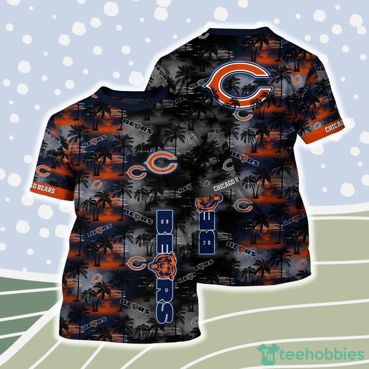 Chicago Bears NFL Shirt Palm Trees Graphic For Men And Women Product Photo 1