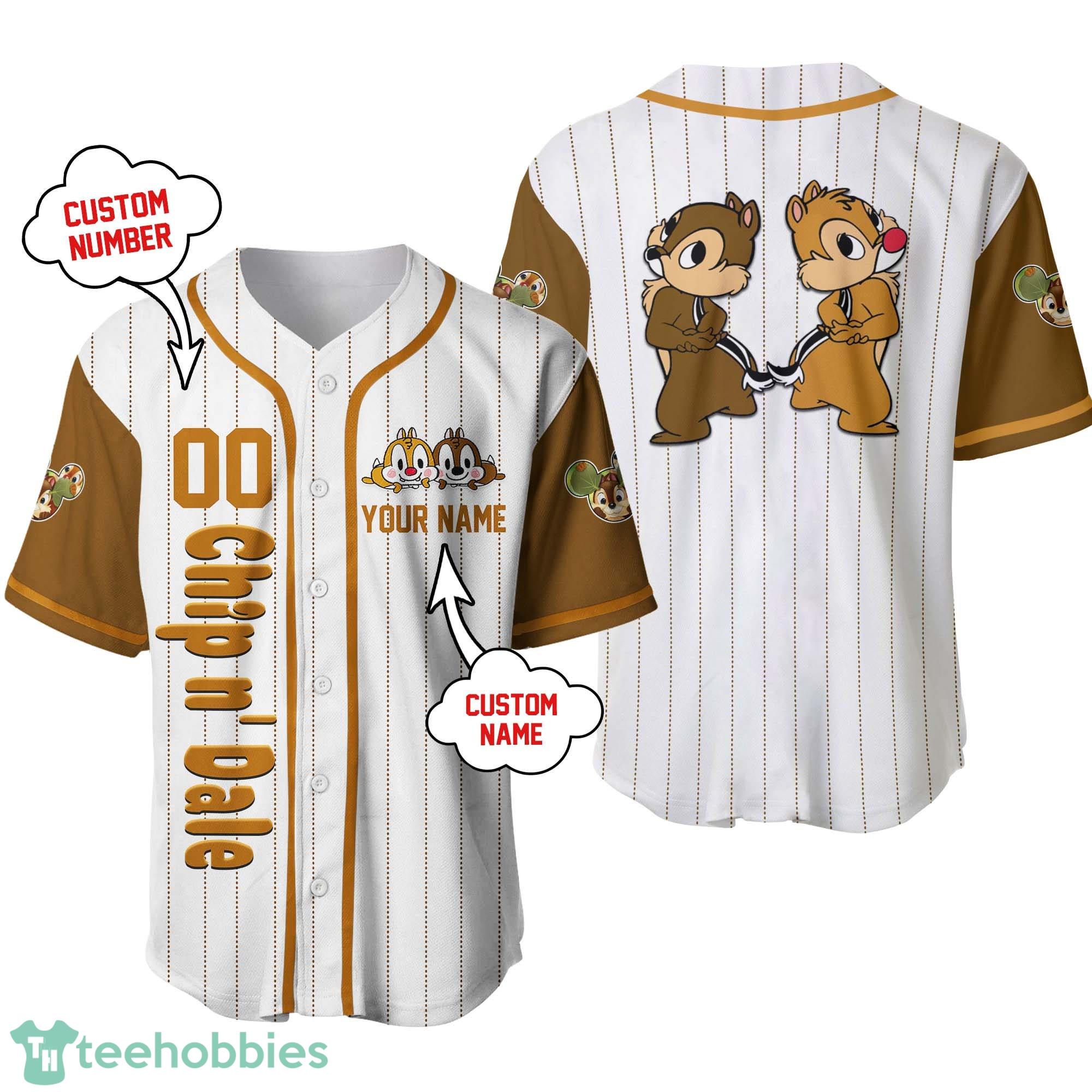 Chip n' Dale Personalized Baseball Jersey Product Photo 1