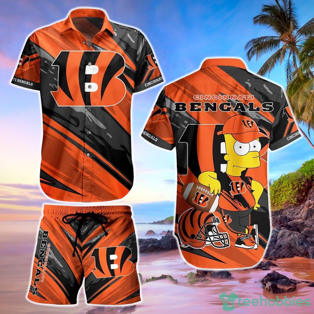 Cincinnati Bengals Football NFL Hawaiian Shirt Bart Simpson Summer Gift For Men Women Fans Product Photo 1