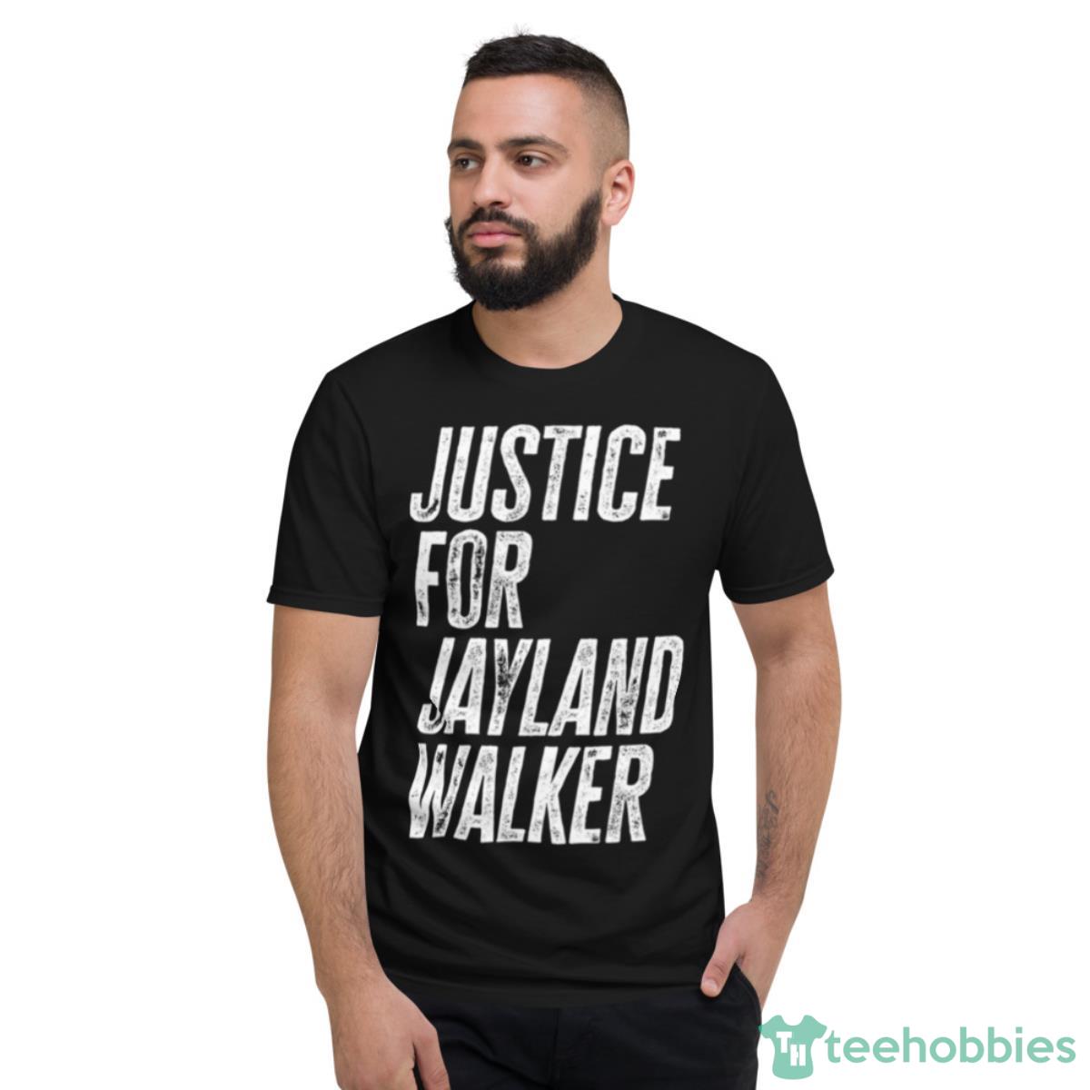 Classic Justice For Jayland Walker Text Grunge Texture Shirt - Short Sleeve T-Shirt