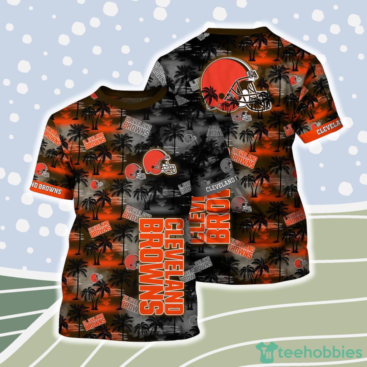 Cleveland Browns NFL Shirt Palm Trees Graphic For Men And Women Product Photo 1