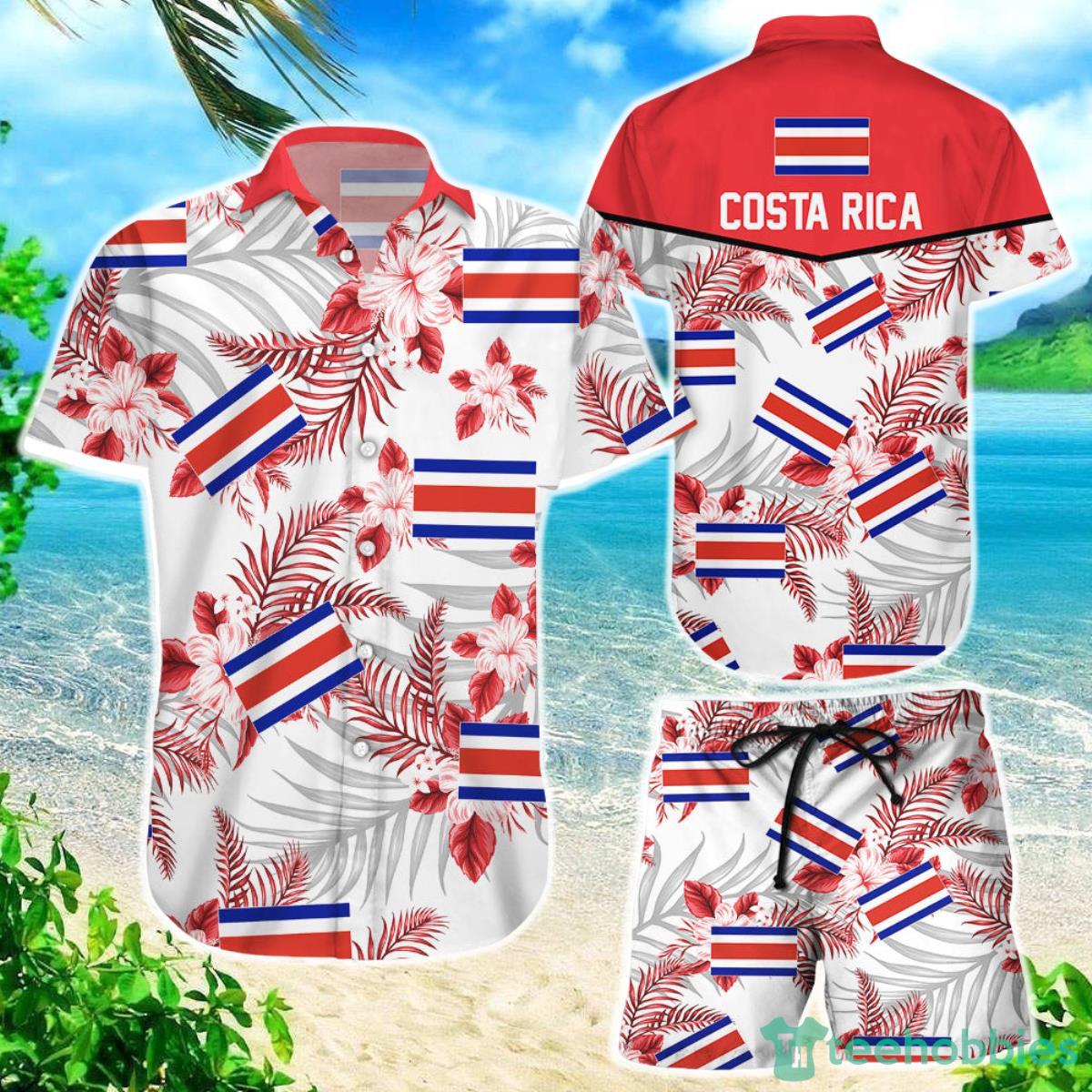 Costa Rica National Soccer Team Qatar World Cup 2022 Season Winter World Cup 3D Hawaiian Shirt Product Photo 1