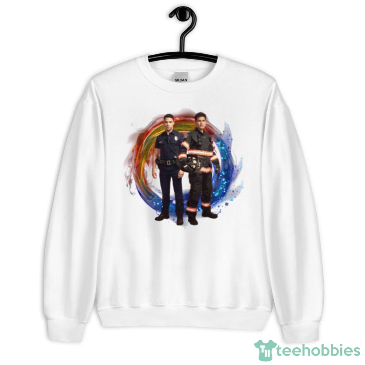 Couple 911 Lone Star Tarlos Shirt - Unisex Heavy Blend Crewneck Sweatshirt